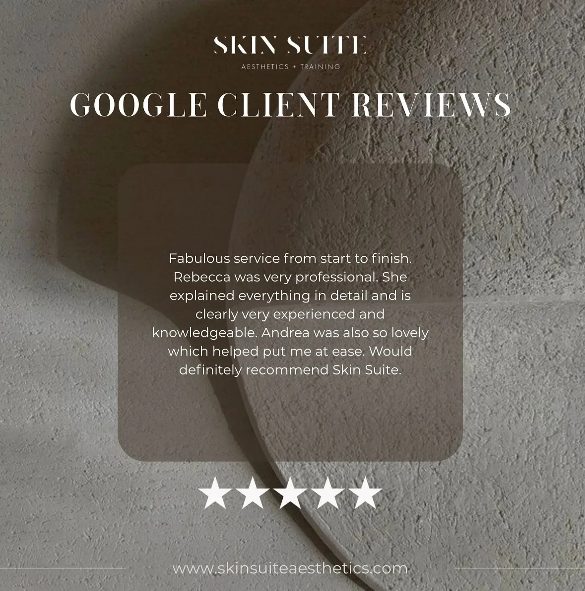 We are LOVING all our 5* reviews on Google&hellip;

Please take time to leave us a review wherever you can - it really means a lot to us 

Thanks
SS 

🤍