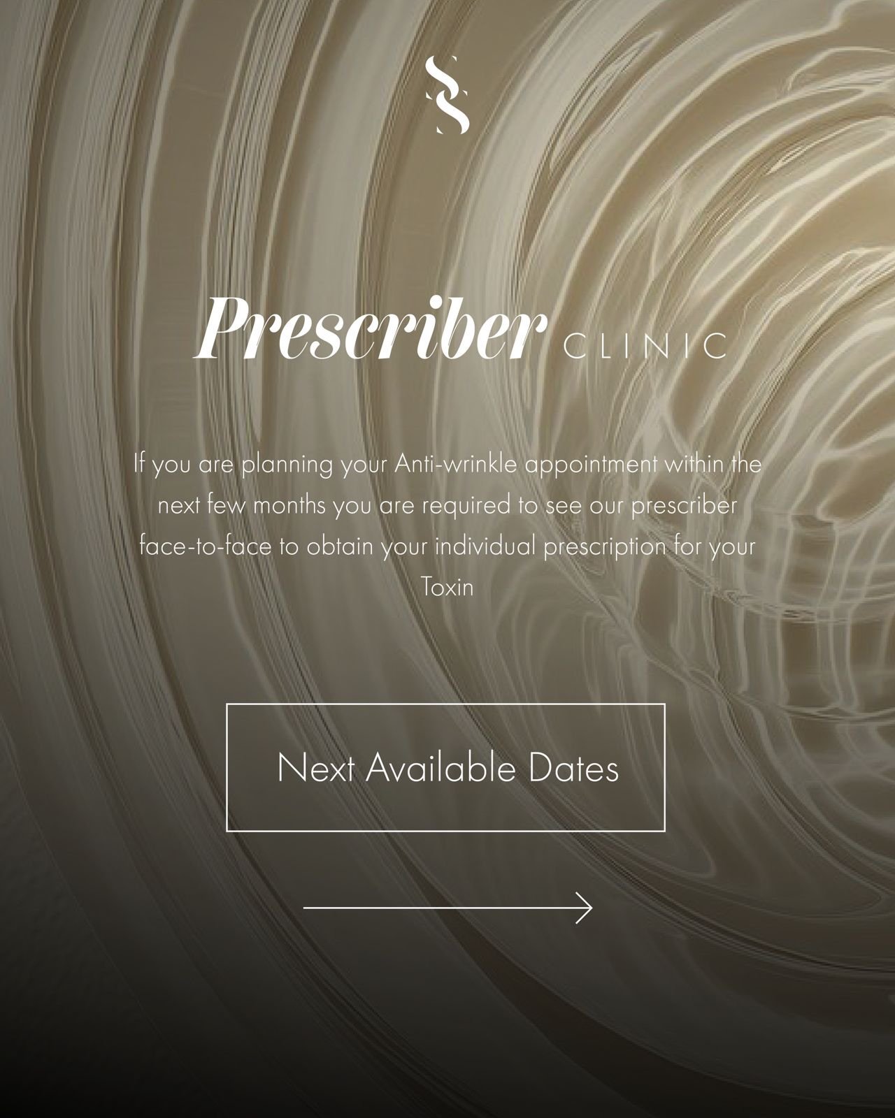 ~ P R E S C R I B E R  C L I N I C ~

Our next prescriber clinic is live and available to book online via the link in our Bio 

Please ensure you see our prescriber face to face if you are planning any anti-ageing treatments in the next few months 

