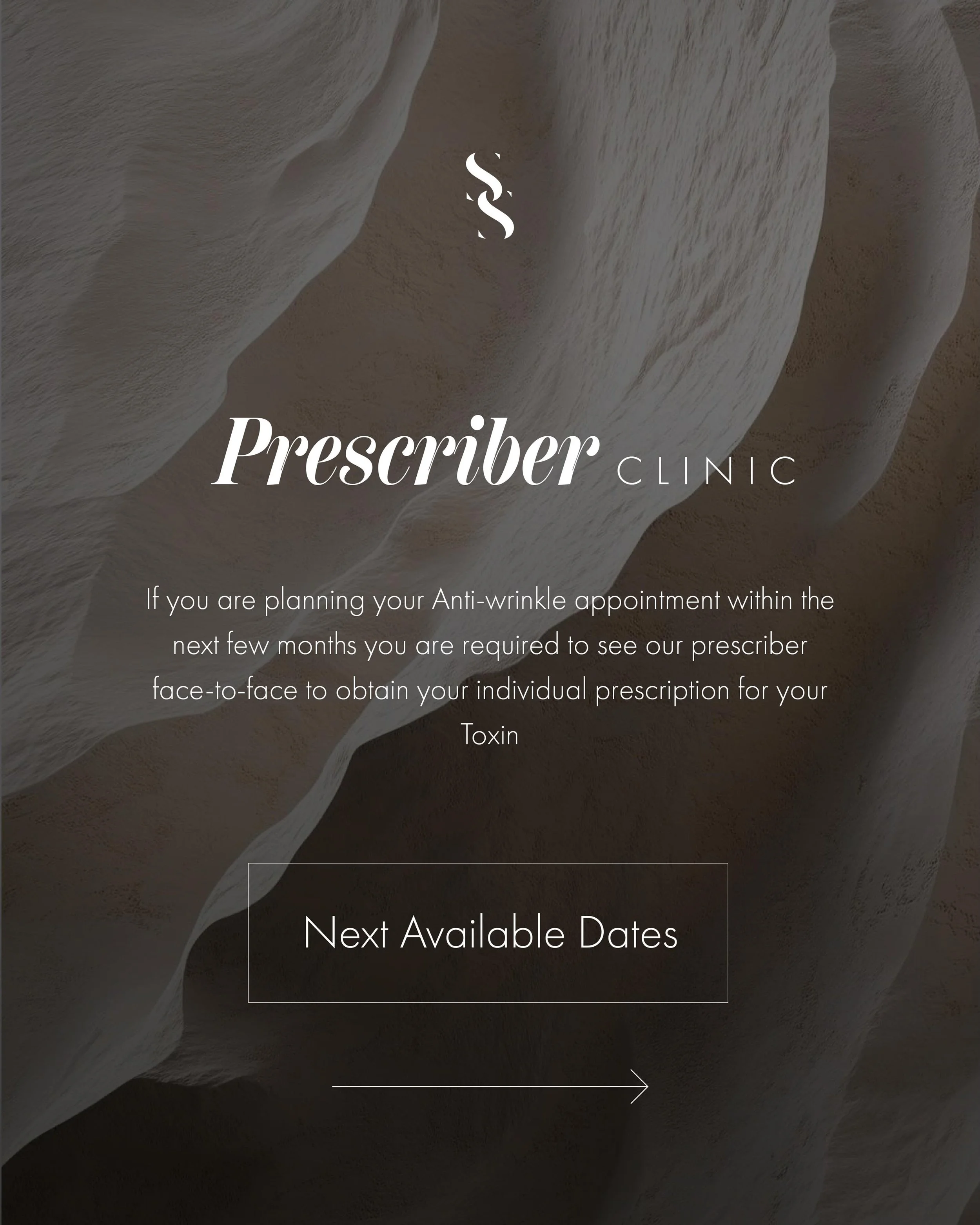 Book now for your face to face prescriber appointment if you have any upcoming Anti-wrinkle treatments 

🤍
