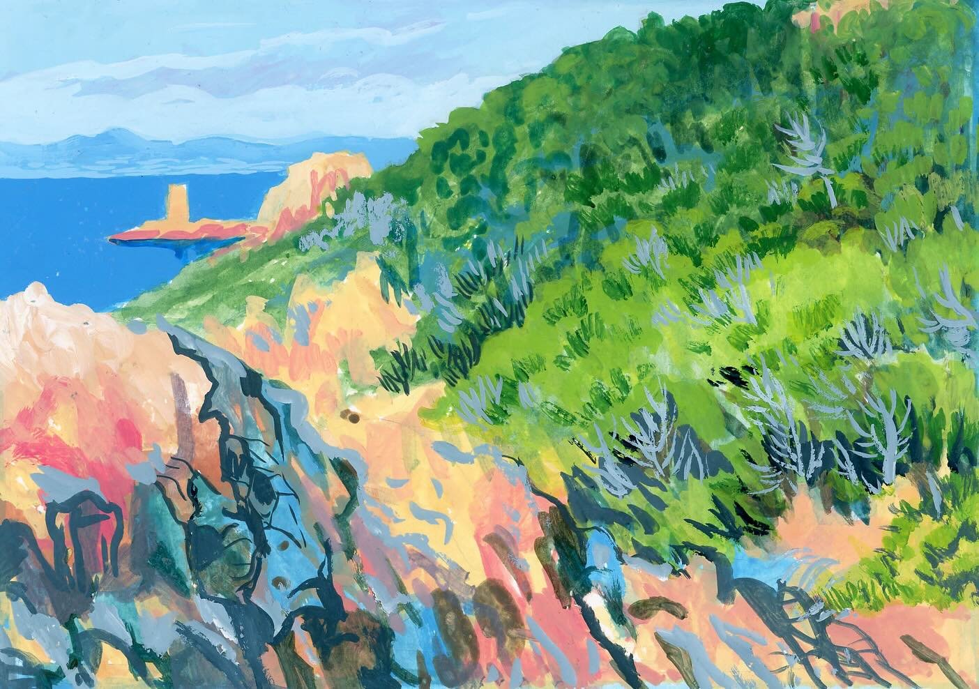 #carnet #carnetdevoyage #voyage #paysage #gouache 
Du carnet au Paysage&hellip;
C&rsquo;est de 2017 &agrave; 2019 que je me suis vraiment mise &agrave; pratiquer le le carnet.
Peut-&ecirc;tre pour t&eacute;moigner de la beaut&eacute; et de l&rsquo;ap