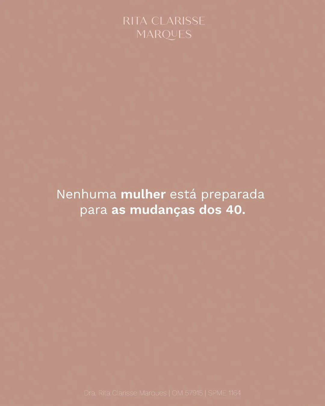 O corpo muda, as necessidades tamb&eacute;m e compreender essa fase &eacute; essencial para cuidar de si de forma mais consciente.

Mais do que reagir &agrave;s mudan&ccedil;as, o foco passa a ser apoiar o organismo: equilibrar, nutrir e fortalecer.
