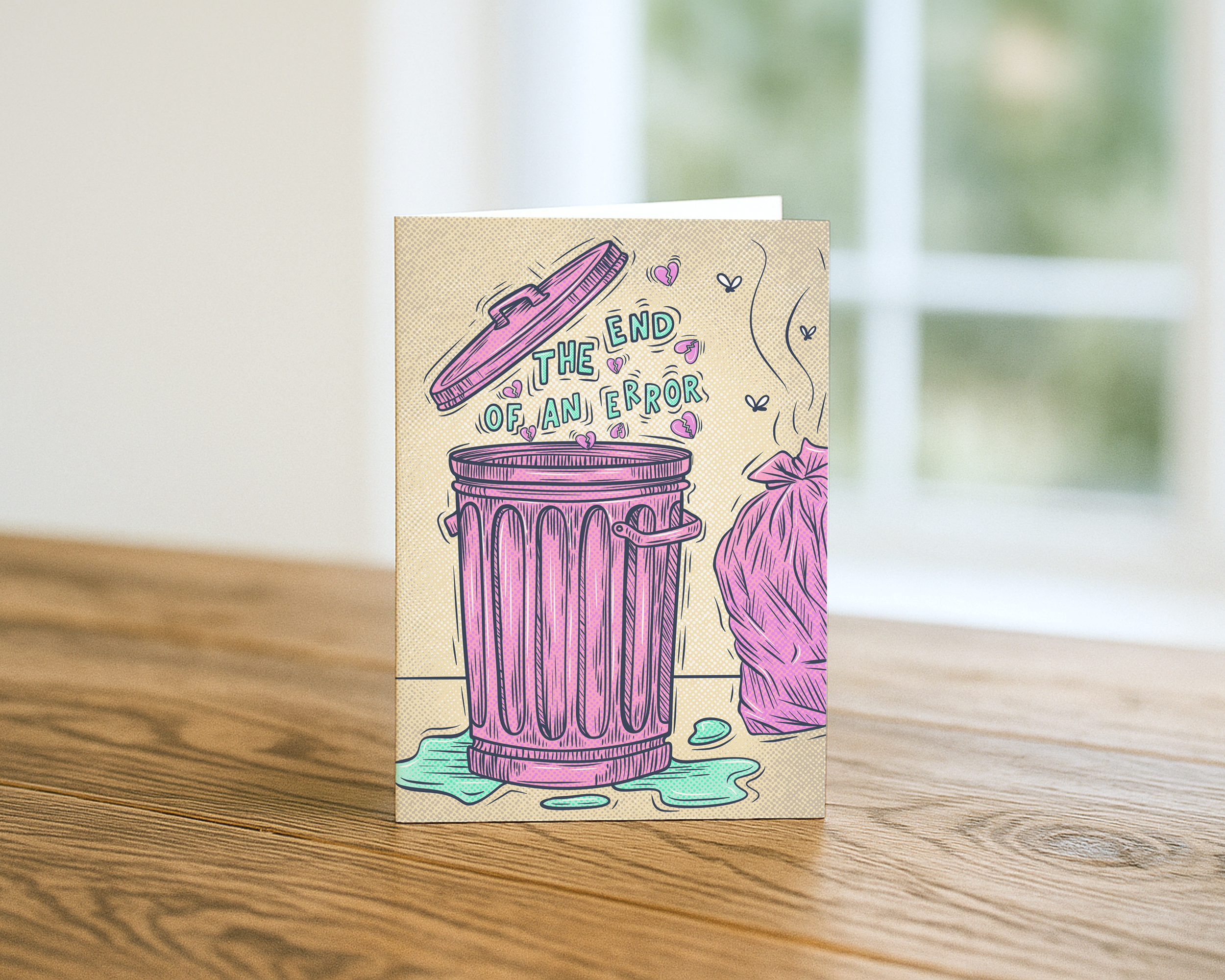 The End of an Error Breakup Card | Funny Snarky Divorce & Breakup Greeting Card