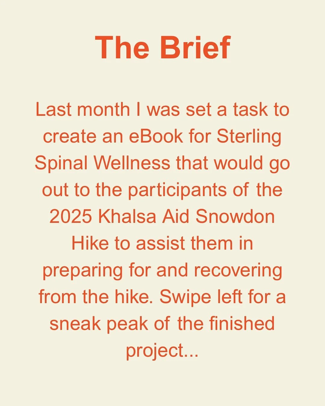 Exciting news. I'm thrilled to share one of my projects with @sterlingspinalwellness 🤩 

I was challenged to create my very first eBook for the @khalsa_aid Snowdon Hike participants &amp; I'm honored to have had the opportunity to contribute to such