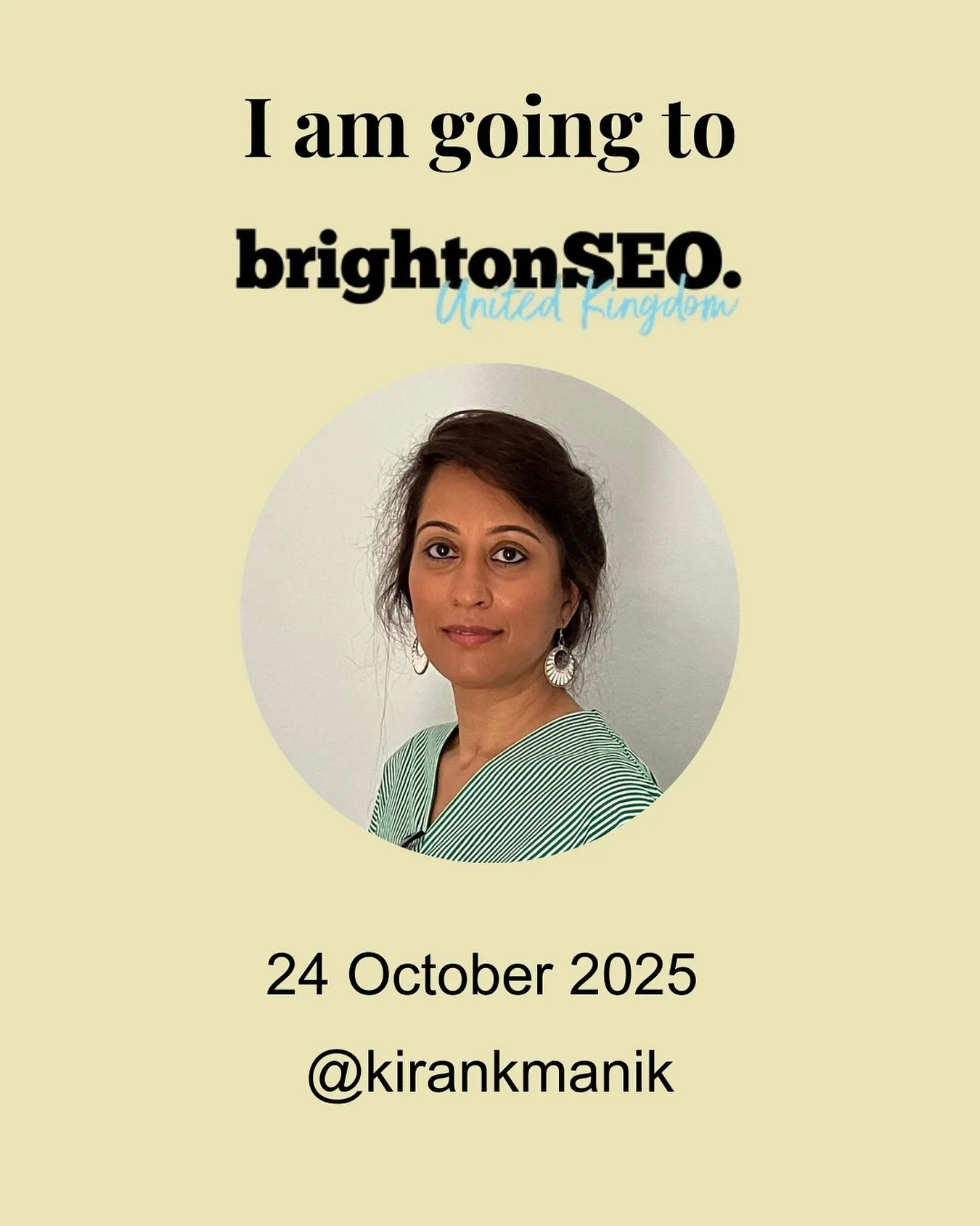 Big news! 🎉

I&rsquo;m super excited to announce that I&rsquo;ll be attending my first of many @brightonseo events on Friday 24 October.

Who else is joining? Let&rsquo;s start connecting now. 

#brightonseo #brightonseo2025 #networkingeventsuk #seo