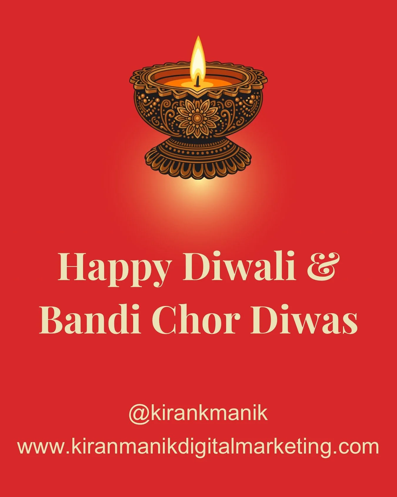 Wishing you a Happy Diwali &amp; Bandi Chor Diwas. May this Diwali light up your path as you continue to grow your business. 🪔

#diwali20225 #digitalmarketingfreelanceruk #bandichordiwas