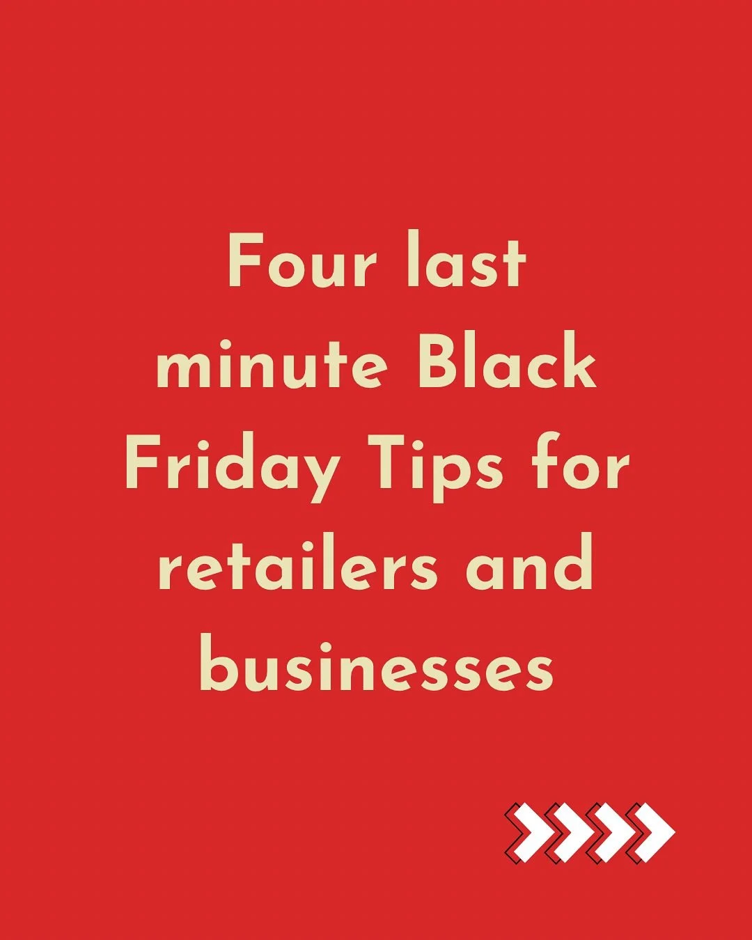 🚀 Your Black Friday Roadmap

Ready to stop guessing &amp; start earning? 💰 Your next promotion needs more than just a discount, it needs a strategic game plan:

💡Choose your focus

💡Pilot test the offer

💡Advertise on Google Ads and social media