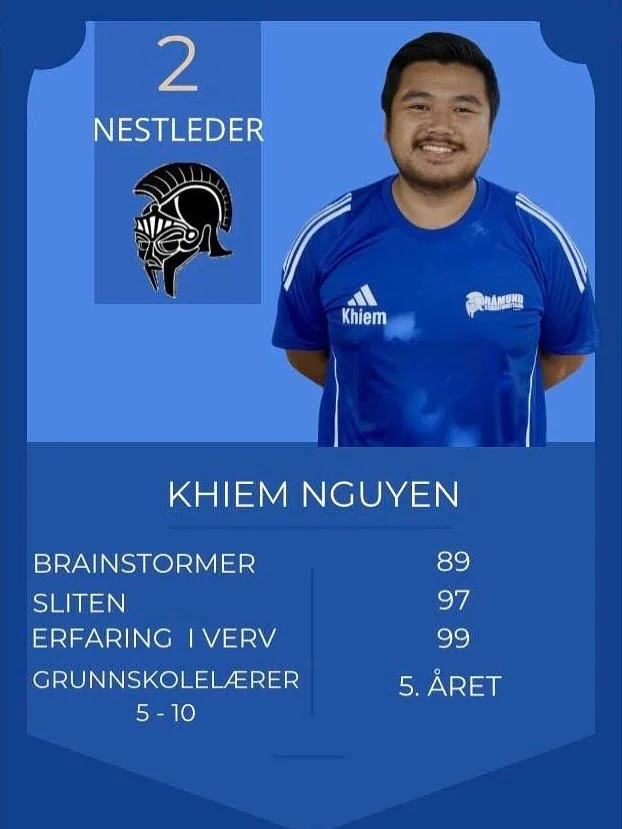 🕶️Khiem Nguyen, v&aring;r fantastiske nestleder! Med kontroll som ingen andre, har han alltid en plan for &aring; f&aring; arbeidet i gang.