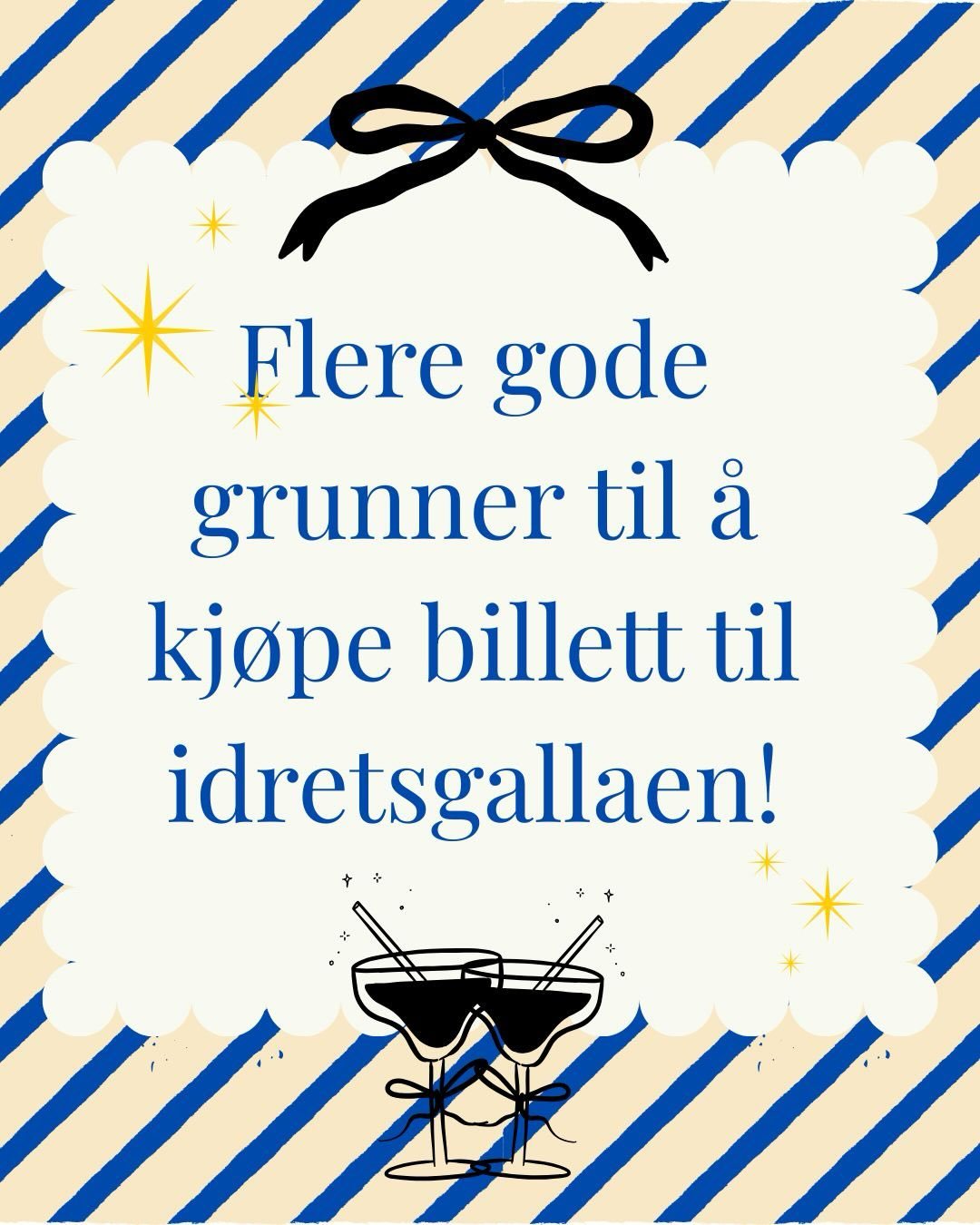 Er du klar for en kveld fylt med spenning og masse god mat? 🎉 Hvis du sitter og vurderer om du skal dra p&aring; idrettsgallaen, s&aring; la oss gj&oslash;re svaret enkelt: JA, du m&aring; v&aelig;re med!
Billetter finner du p&aring; R&aring;mund si