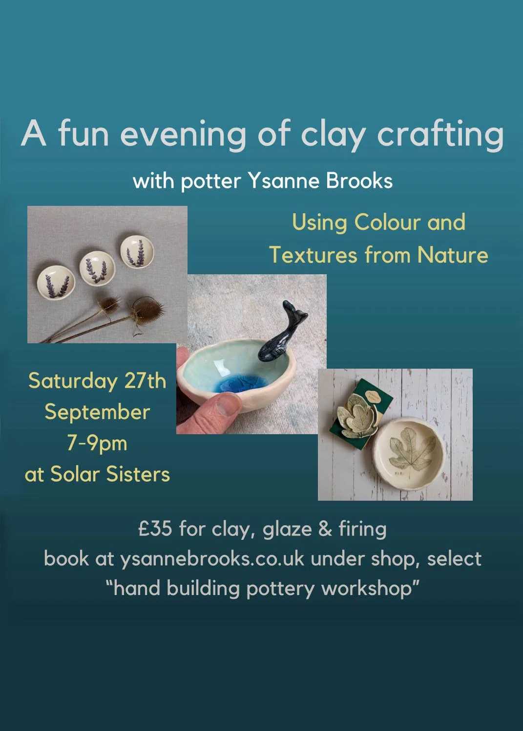 Hand-building Pottery Workshop