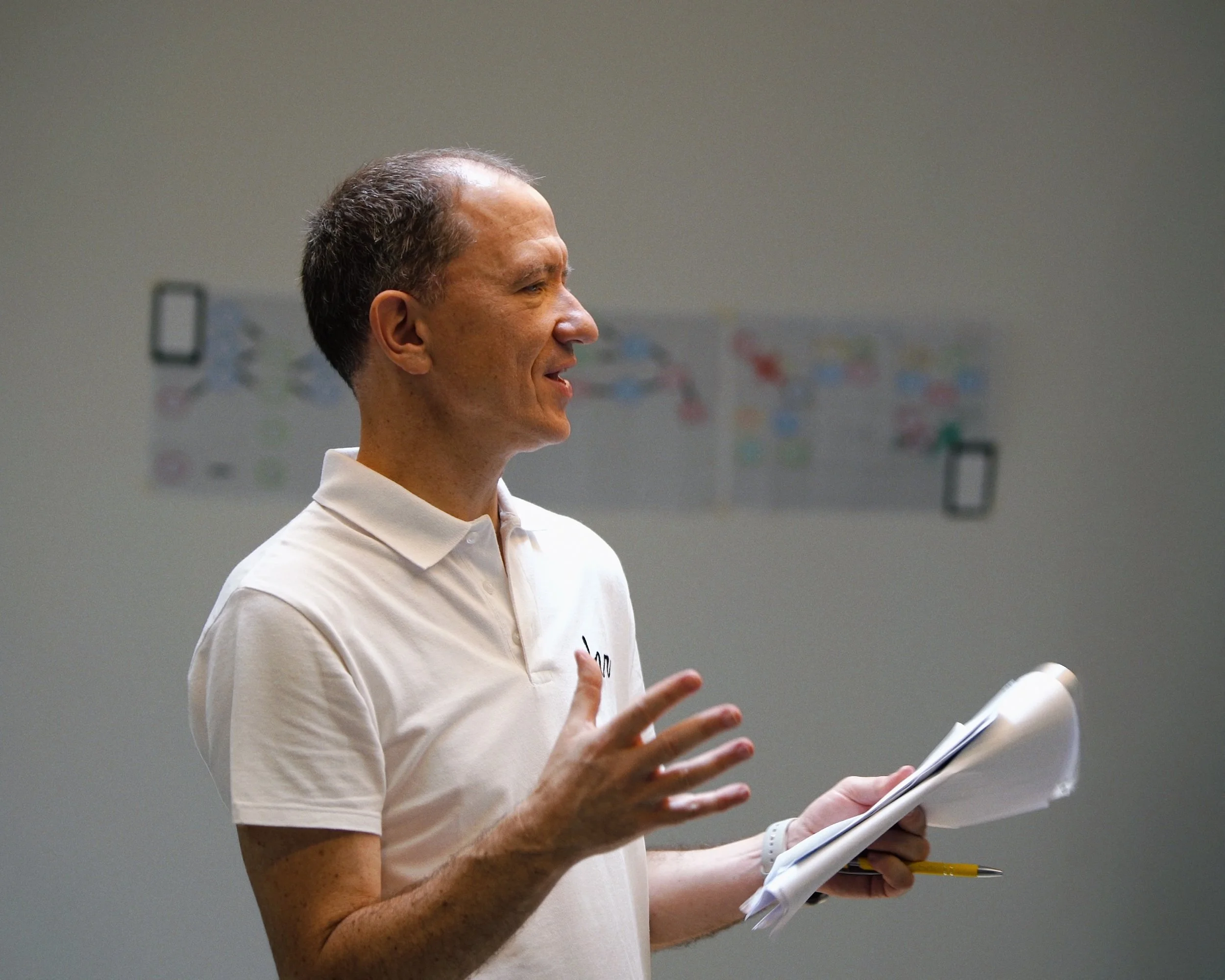 Enric Arola facilitando durante un workshop
