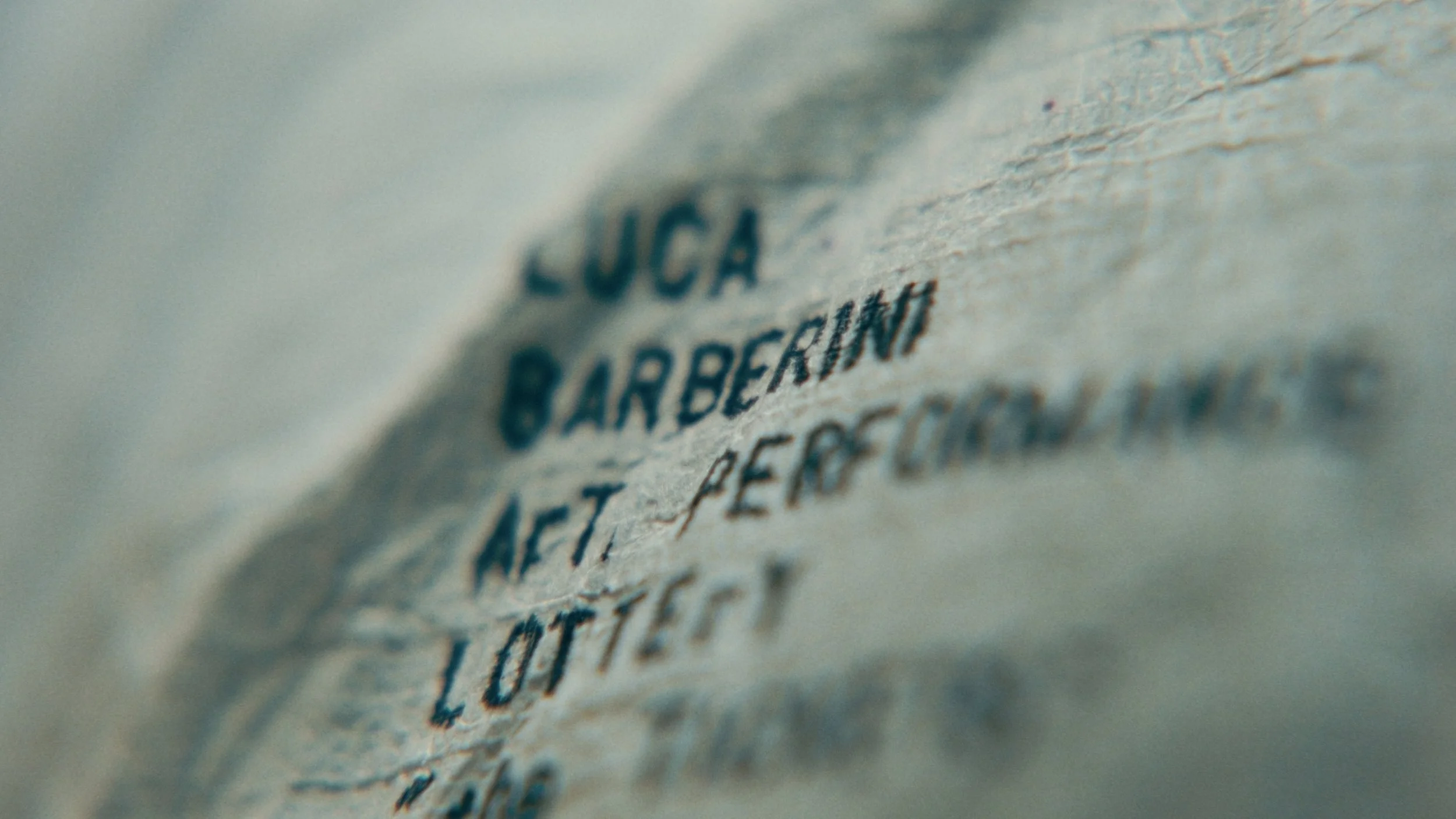 Luca Barberini - Art Performance Lottery