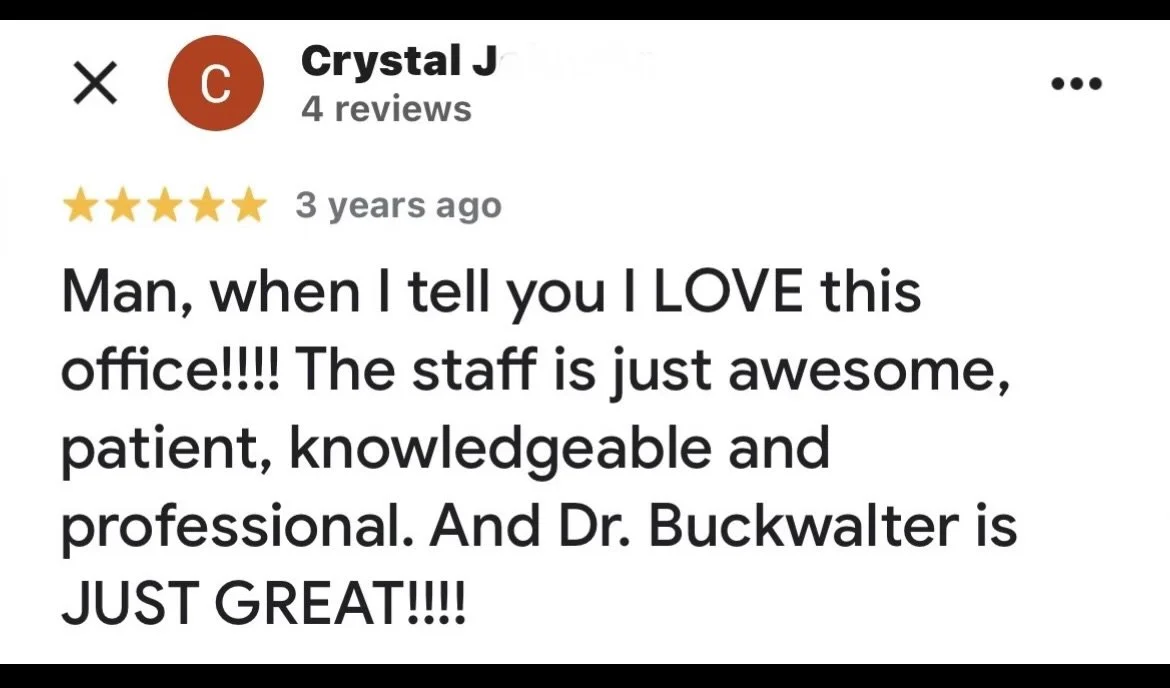 Five-star patient review, describing positive experience with the doctor's care and professionalism in the treatment of varicose veins.