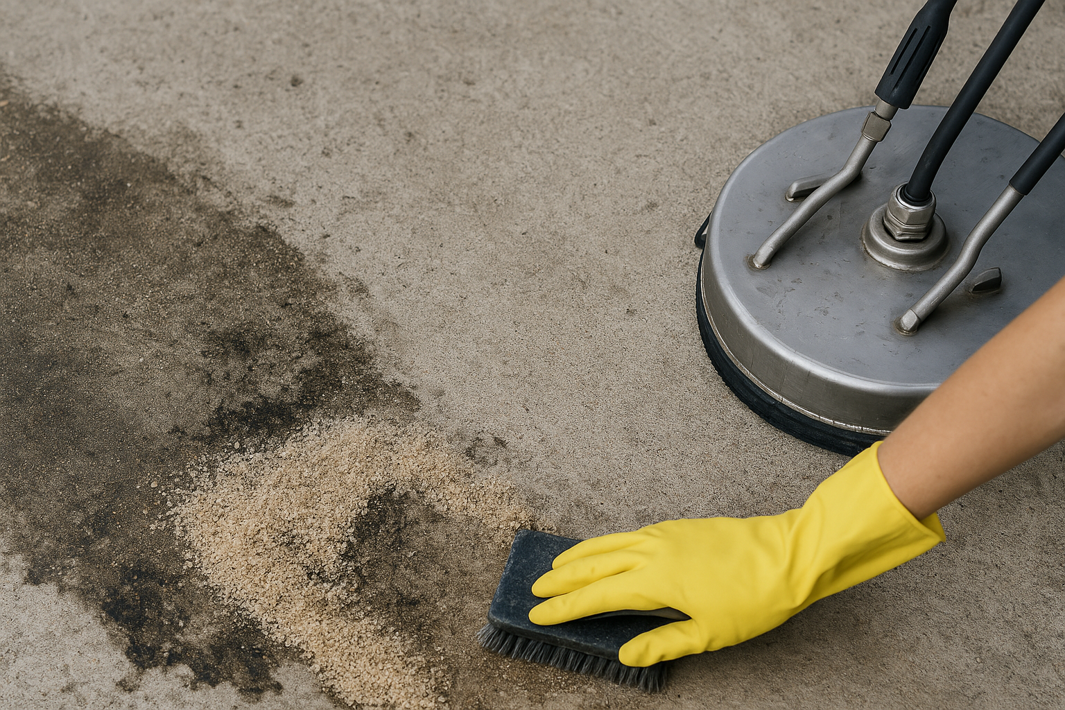 How to Clean Grease and Oil From Concrete at Restaurants and Food Establishments