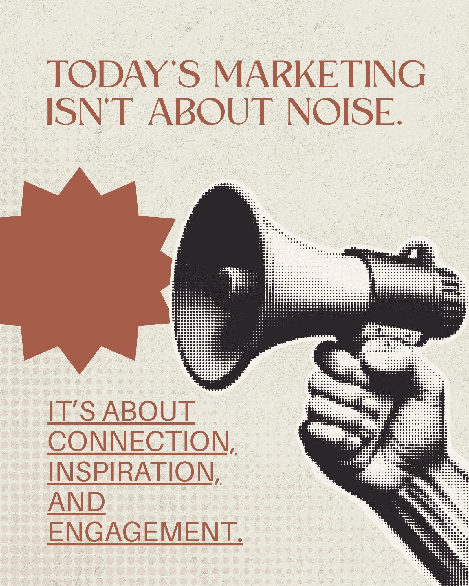 The best marketing doesn&rsquo;t yell for attention.
It earns it. ✨

By showing up with intention, inspiring your audience, and engaging in real conversations, your brand becomes memorable &mdash; without the noise.