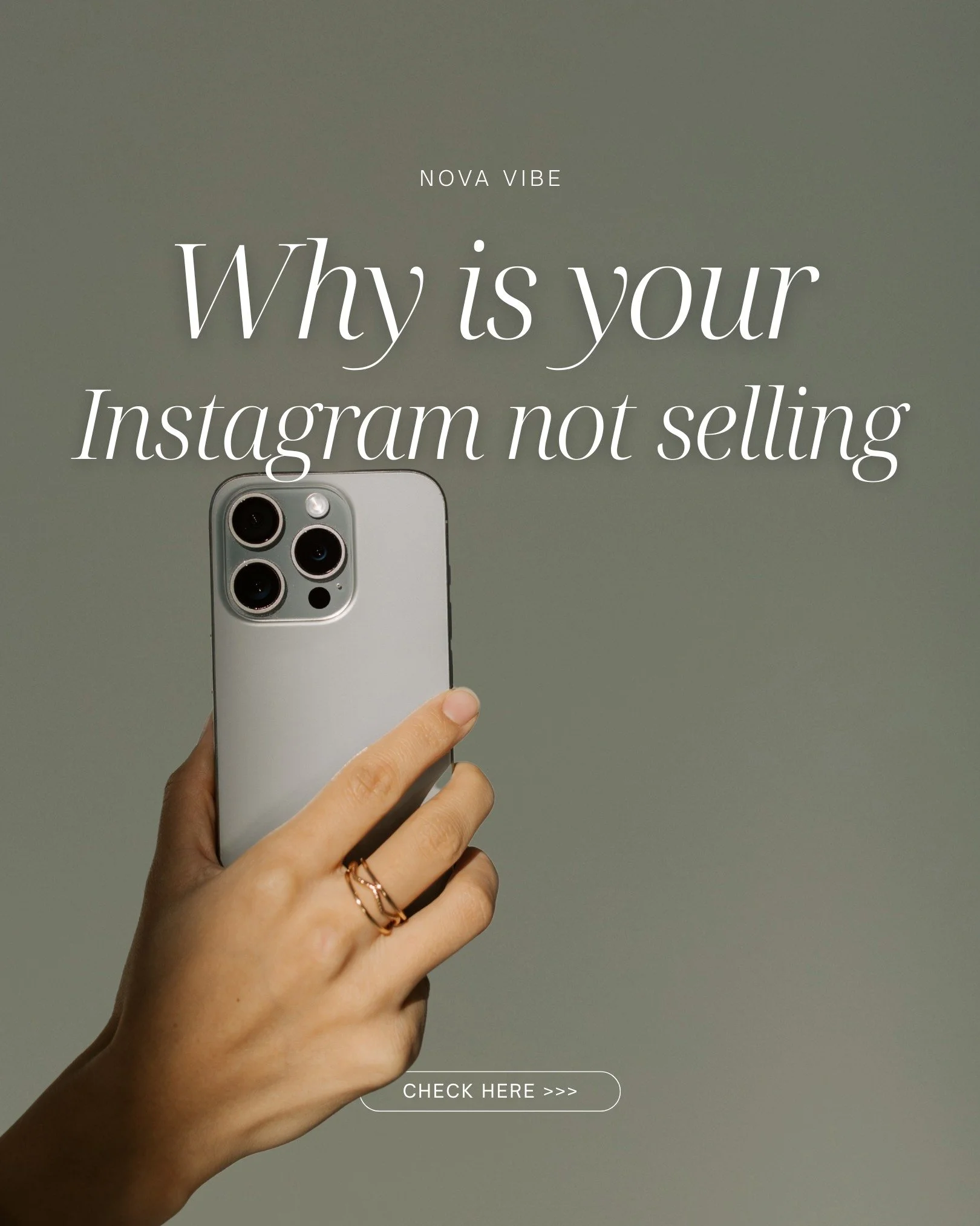 ✨Why isn&rsquo;t your Instagram selling?✨

At Nova Vibe, we create content that connects, builds trust, and actually sells.
Ready to turn your Instagram into more than &ldquo;just a grid&rdquo;? Let&rsquo;s chat 🤓🤍

#LongIslandBusiness #SmallBusine
