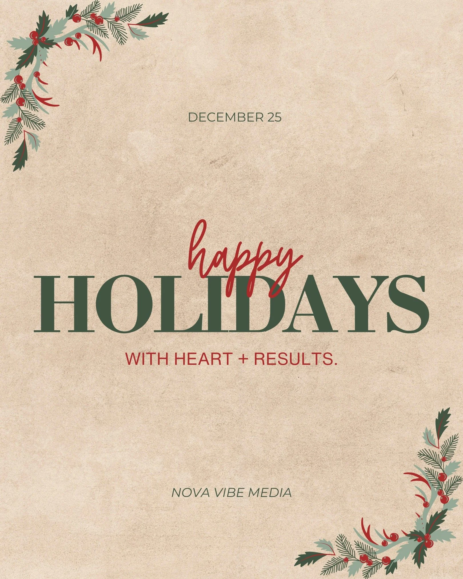 ✨ merry &amp; bright from nova vibe ✨

wishing you a cozy season filled with good energy, creativity, and the people who make it all worth it.

thank you for being part of our community &mdash; every like, message, and project this year meant so much