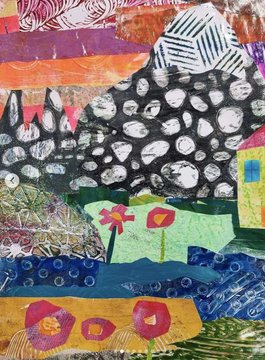 Gel Prints: Landscapes in Layers