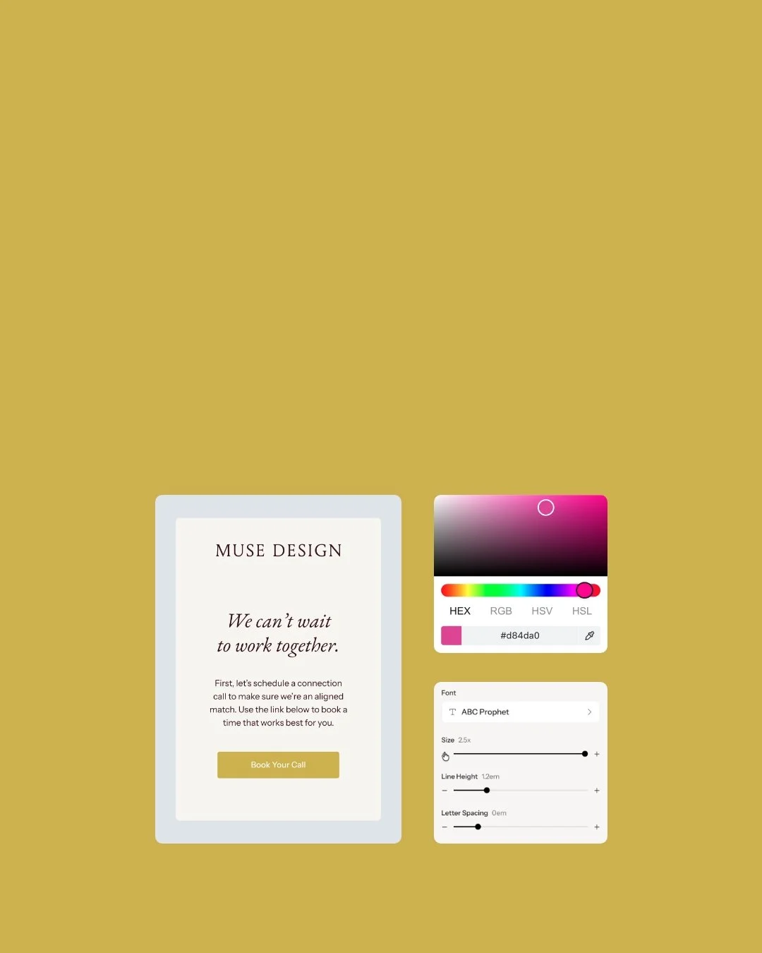 Upload your fonts and color and they’re applied right away across your forms, emails, proposals, and portals. 