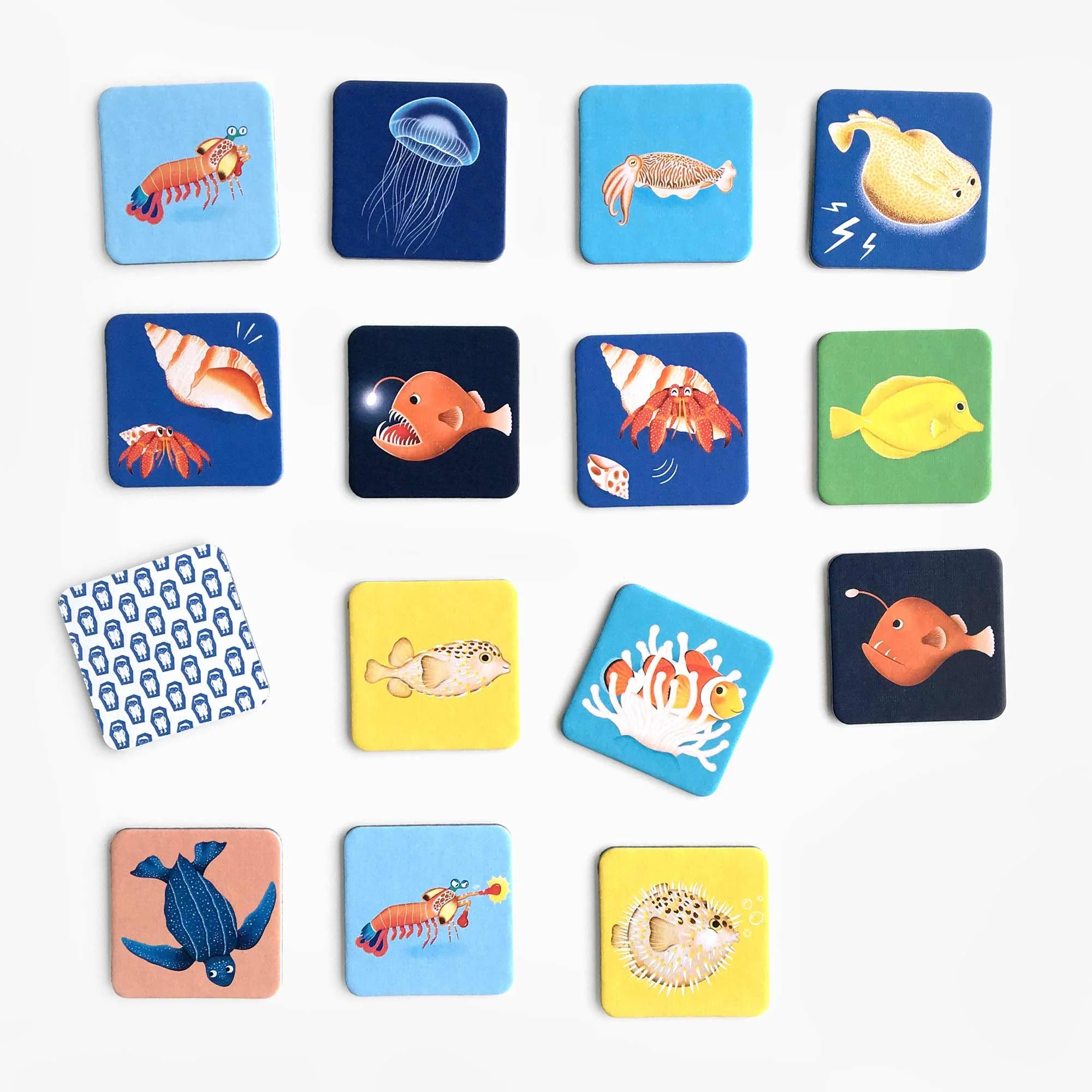 Jeu de mémory Animaux marins