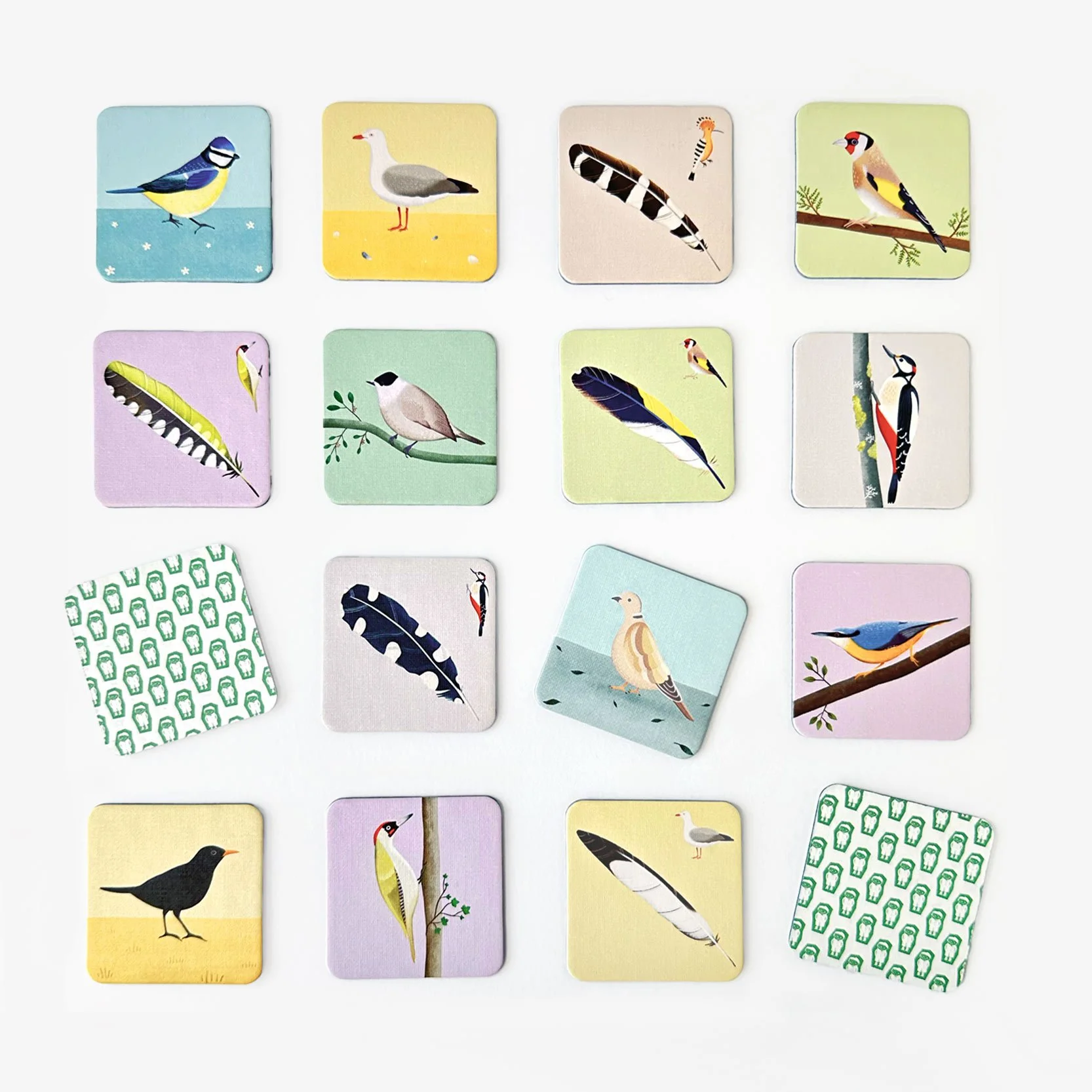 Jeu de mémory Oiseaux