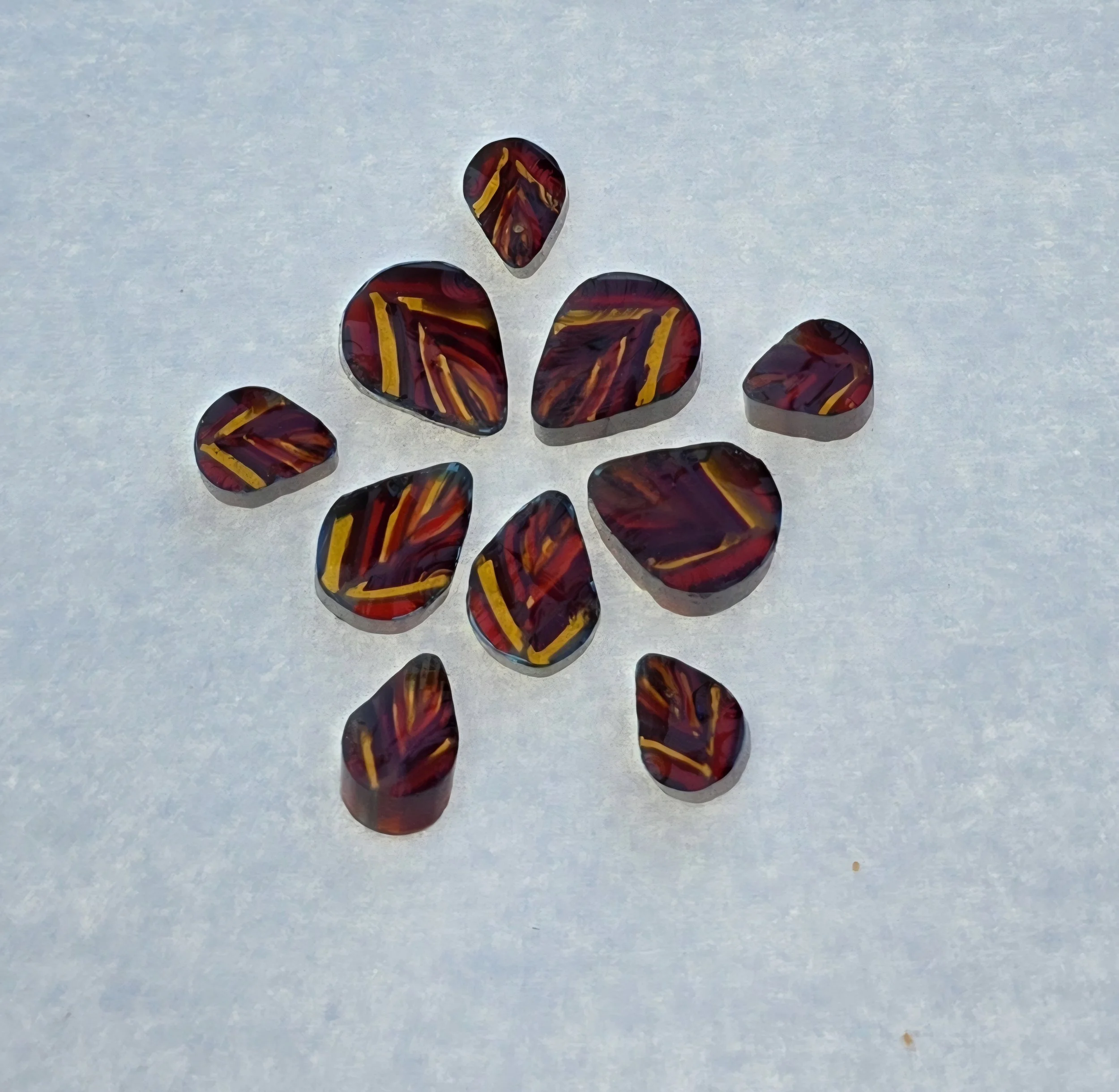 Red Leaf Murrini Slices – COE 96