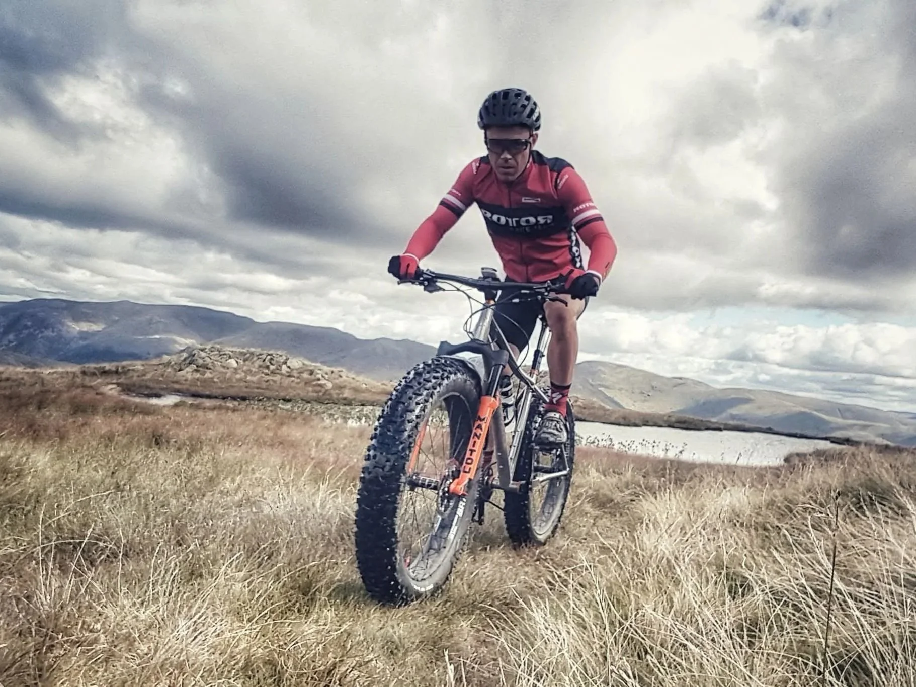 BowTi being ridden in the Lake District