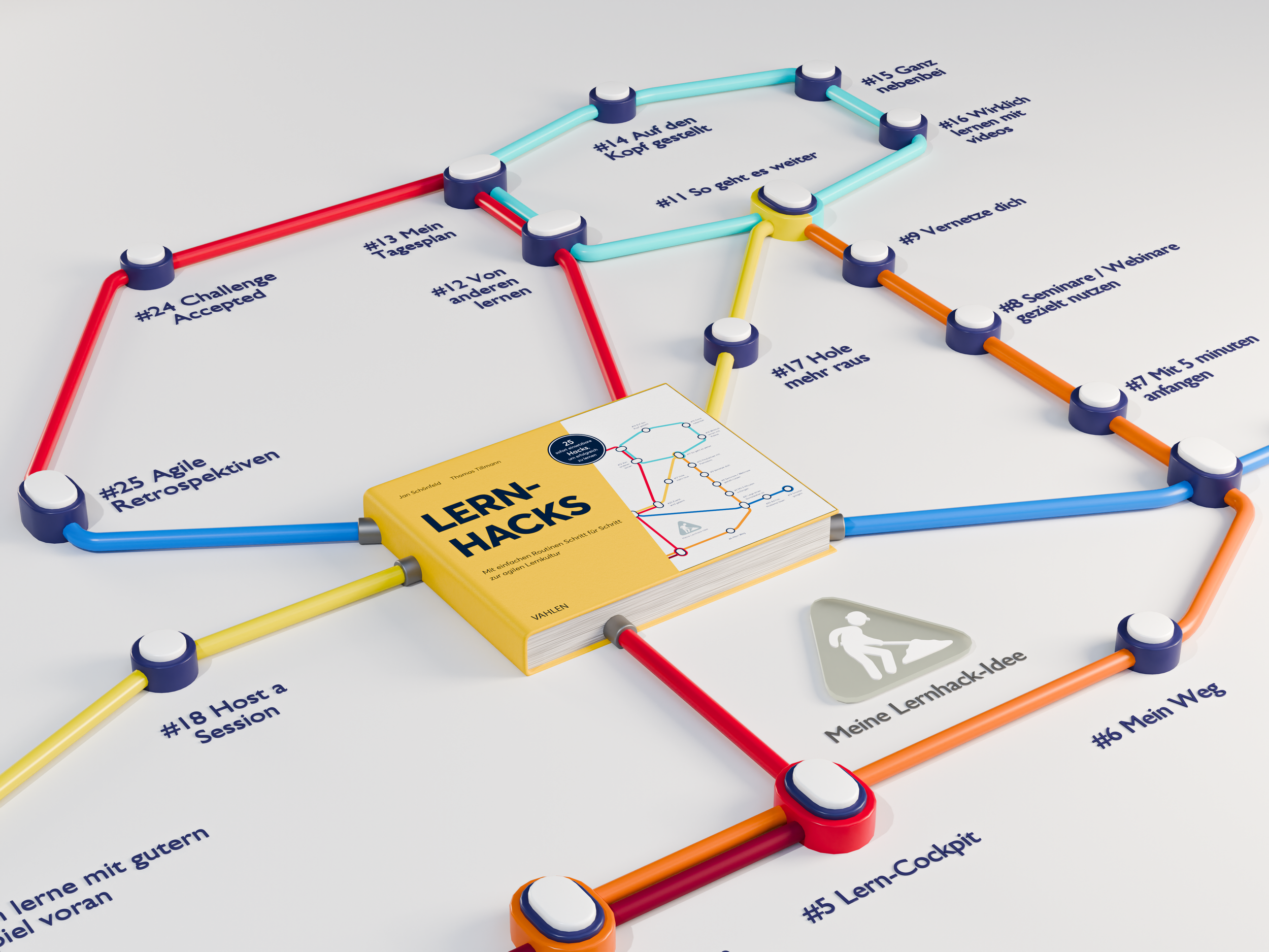 3D-Render unserer Lernhacks Buches (2024)