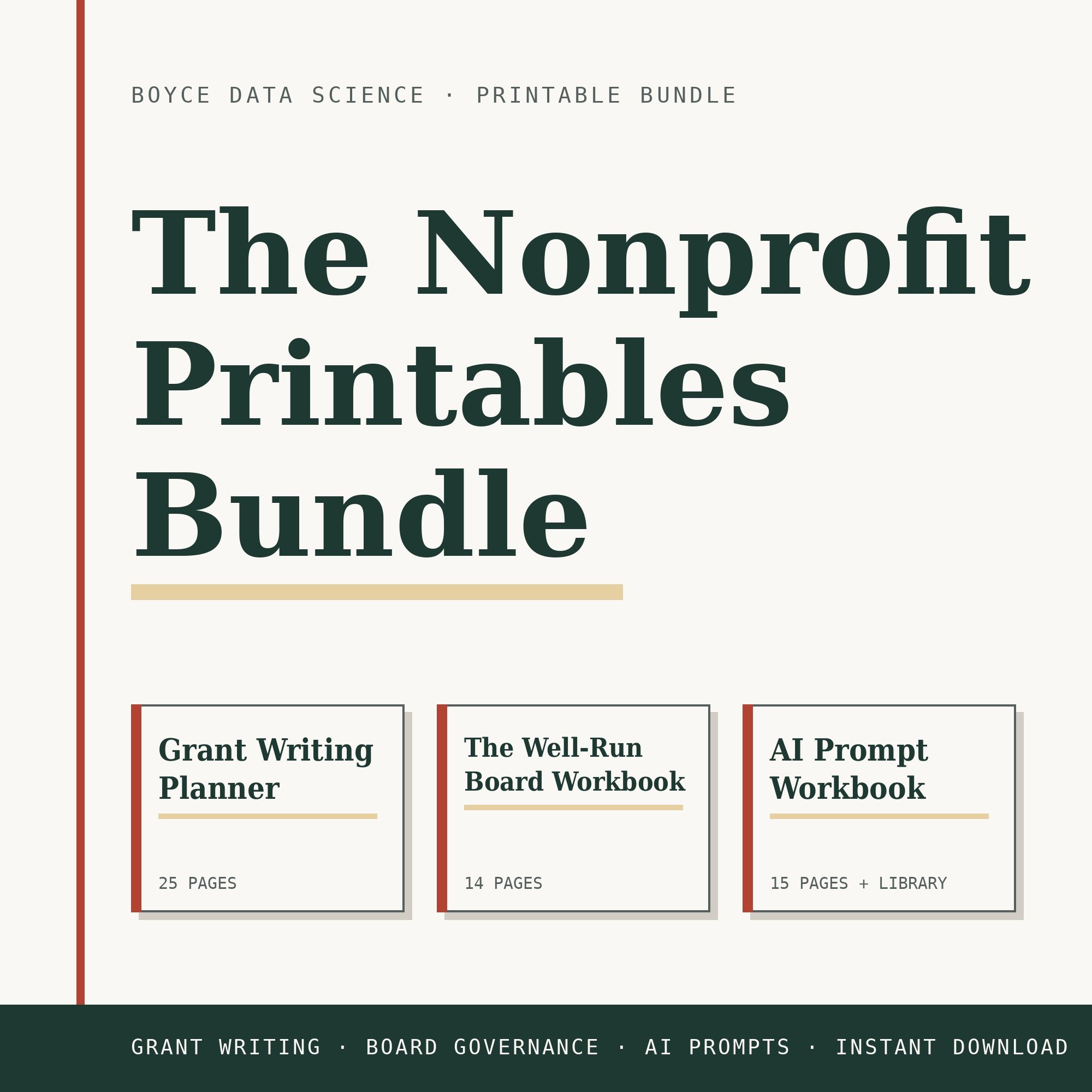 The Nonprofit Printables Bundle