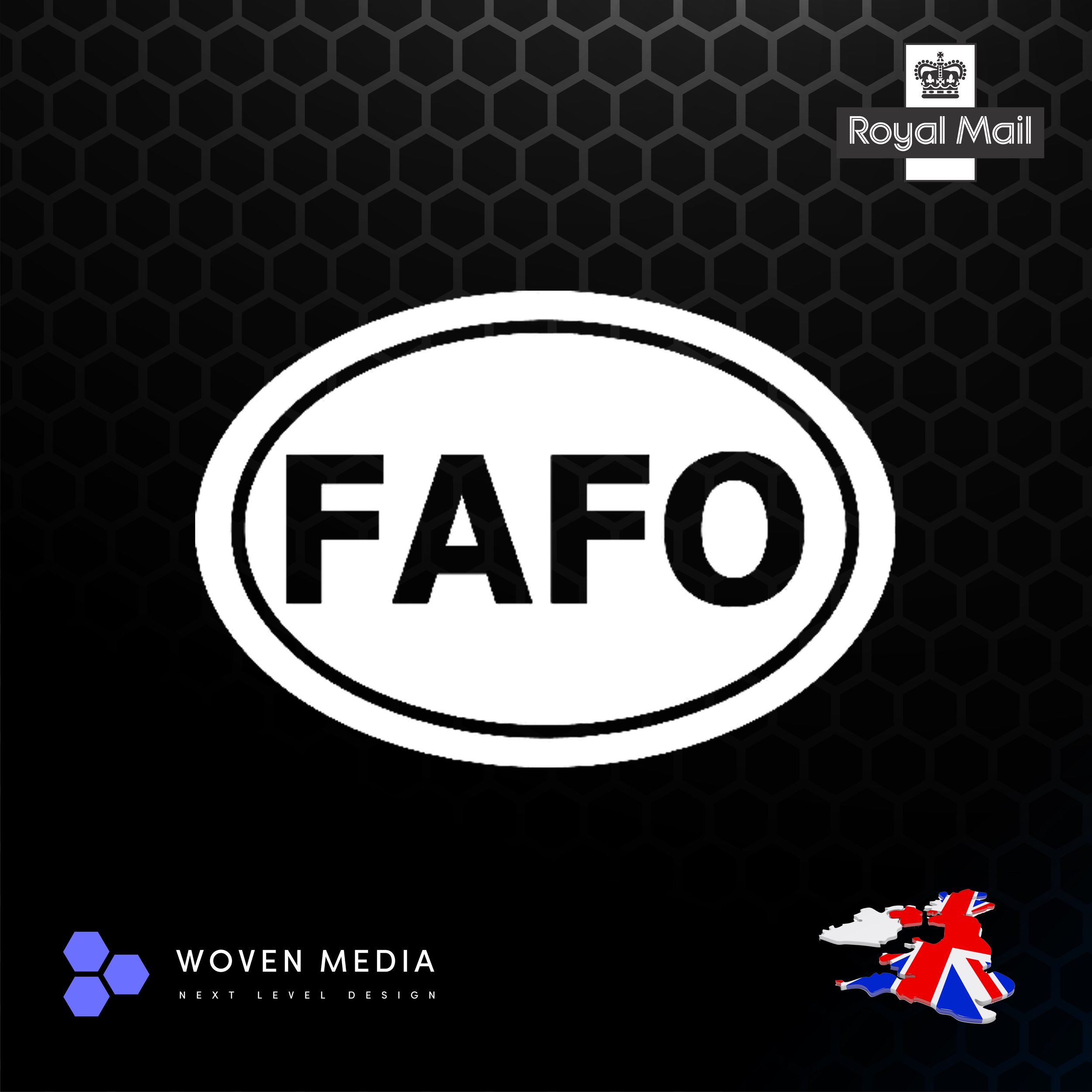 FAFO Sticker | Fuck Around and Find Out Decal | White 150mm Vinyl Sticker | UK Made