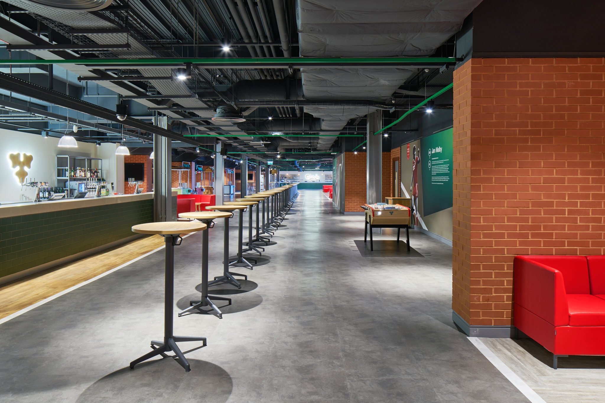 Hospitality Areas at Liverpool FC Stadium Anfield, photography by Premier Stadium Images