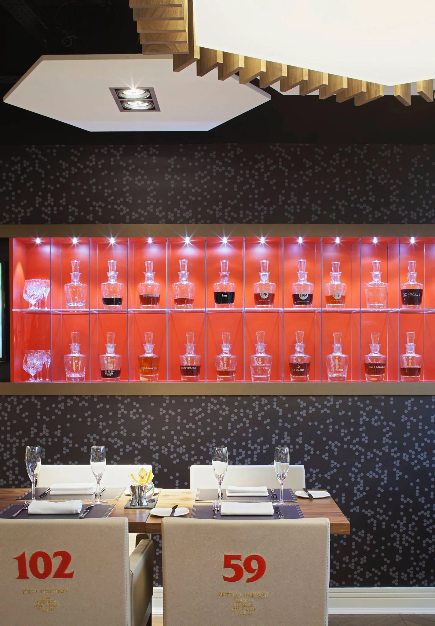 The International VIP Restaurant at Liverpool FC Stadium Anfield, photography by Premier Stadium Images