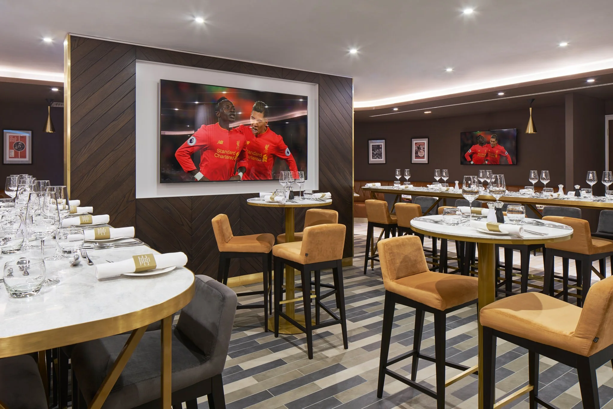 Hospitality Areas at Liverpool FC Stadium Anfield, photography by Premier Stadium Images