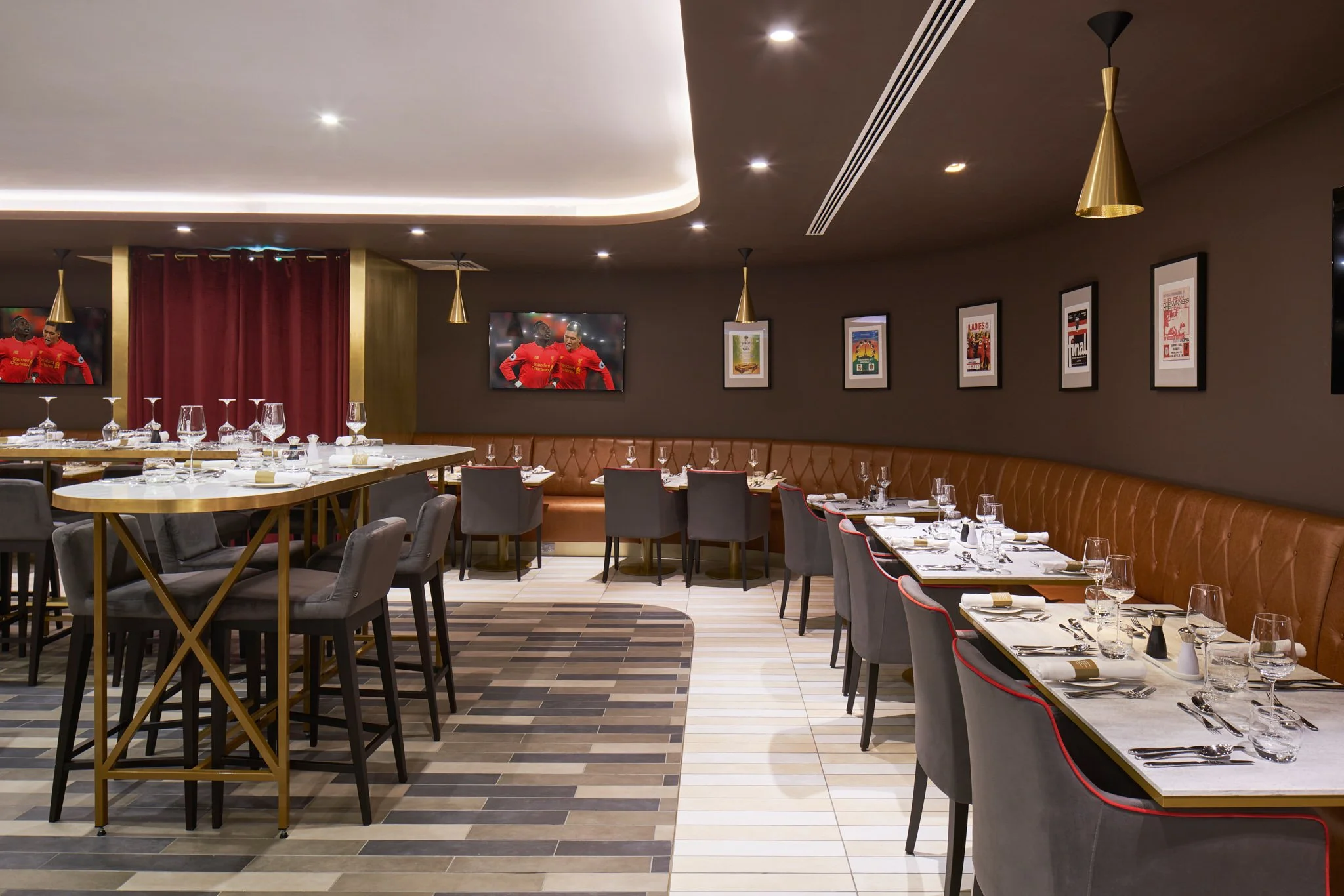 Hospitality Areas at Liverpool FC Stadium Anfield, photography by Premier Stadium Images