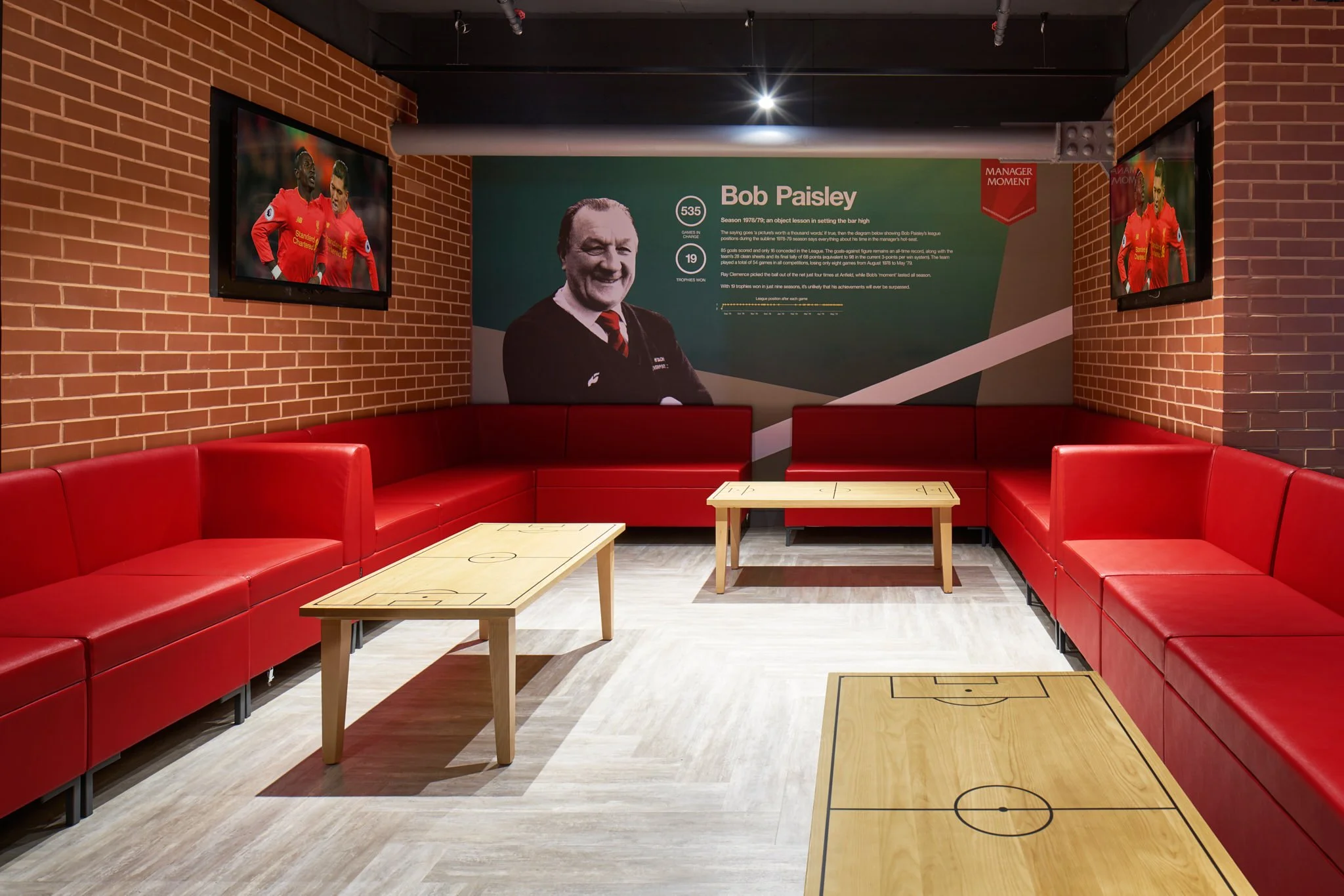 Hospitality Areas at Liverpool FC Stadium Anfield, photography by Premier Stadium Images
