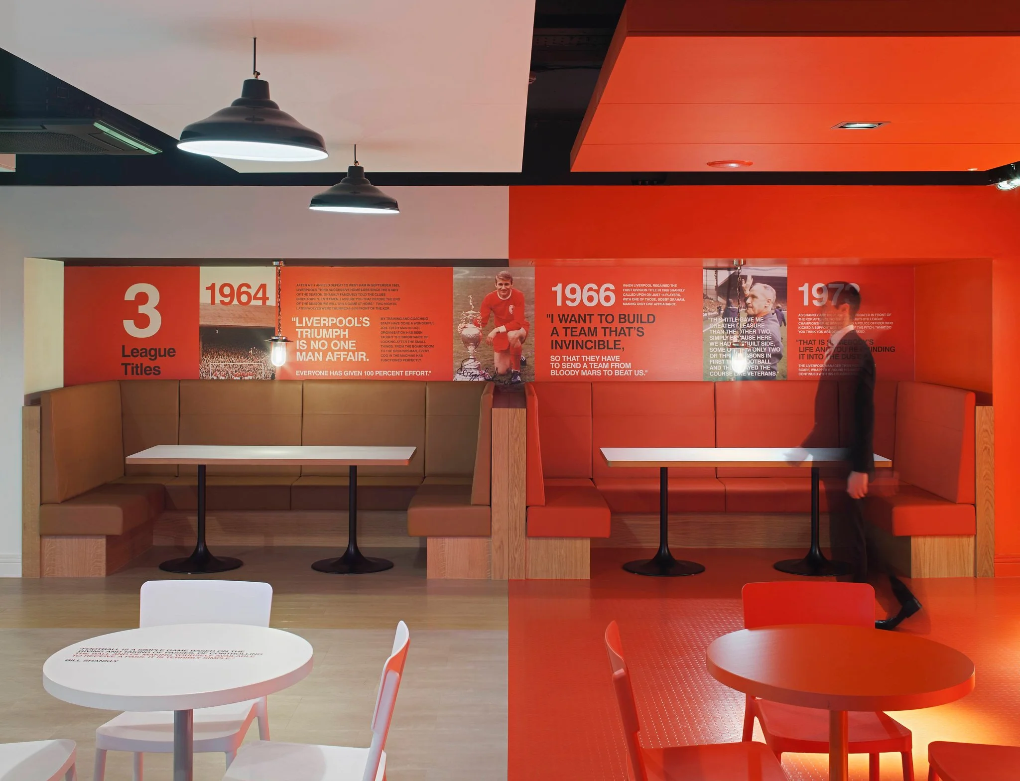 Reds Bar at Liverpool FC Stadium Anfield, photography by Premier Stadium Images