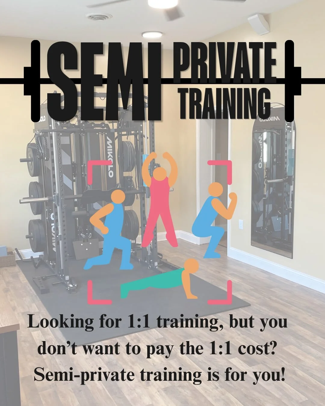 Do you have a friend, sister, or family member you want to workout with to cut costs of 1:1, but still receive the programming, accountability, and support of the 1:1? 

👉🏻Semi-private training is for you! 

I&rsquo;m looking for women to fill thes