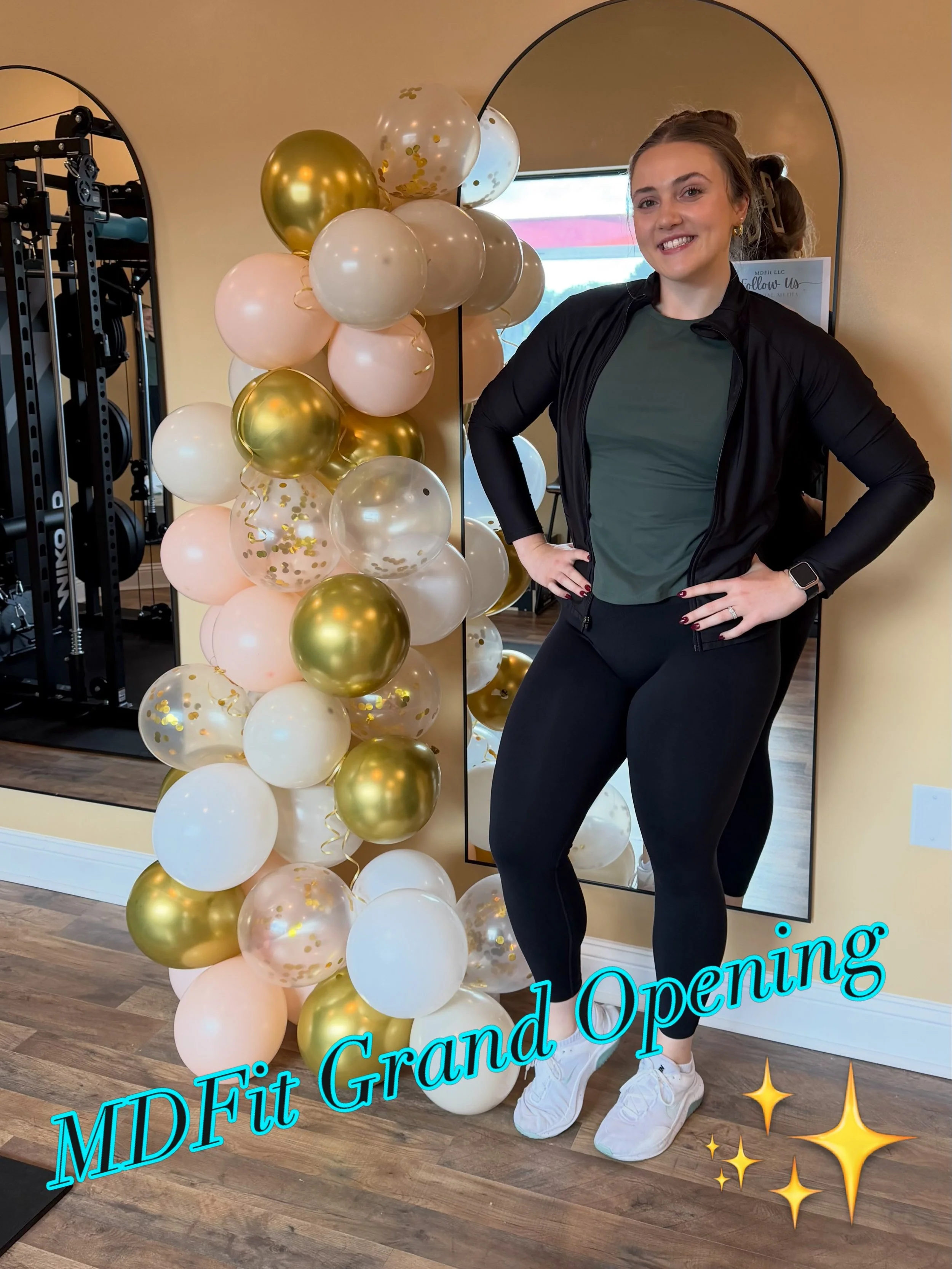 MDFit had its grand opening/open house yesterday! 🎉 ✨💪🏻

Thank you to all that came out to support, and the local business that provided their products and certificates for our giveaway ❤️

#personaltrainingstudio #womensfitnesscoach #gymgirl #mar