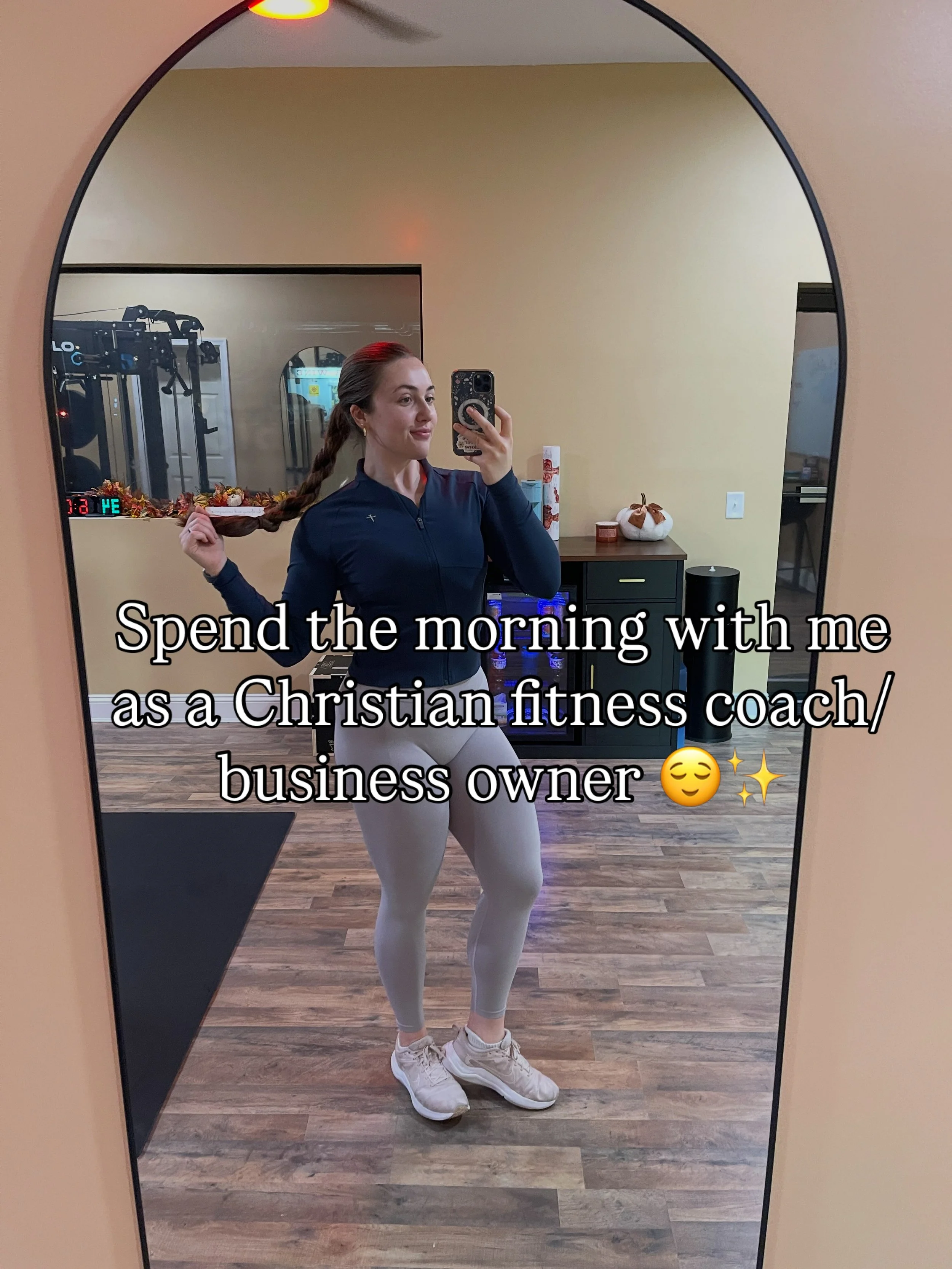 Spend the morning with me/Christian fitness coach and business owner edition 🤭💪🏻✨

What does your morning look like? 

#lifestyle #womensfitnesscoach #christianwomen #earlymorning #workoutmotivation