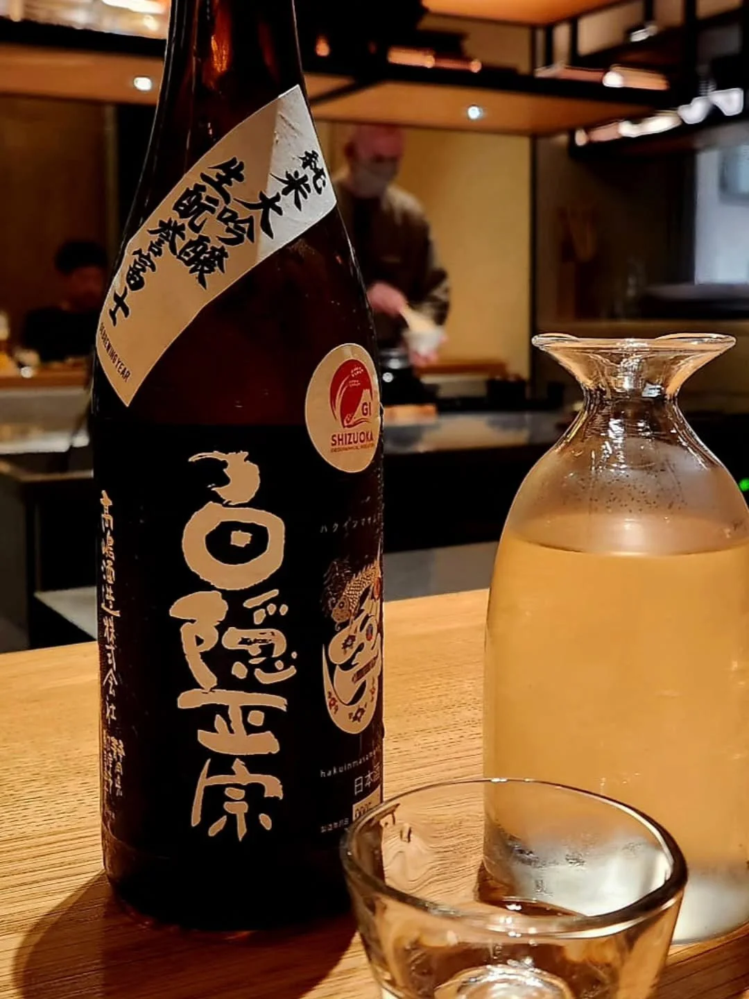 This wonderful Junmai Daiginjo from Masamune Takashima brewery is special for a number of reasons. Made using the Kimoto method and Homare Fuji rice from Shizuoka, gives this Sake rich and complex characteristics. Crisp with a long elegant finish, re