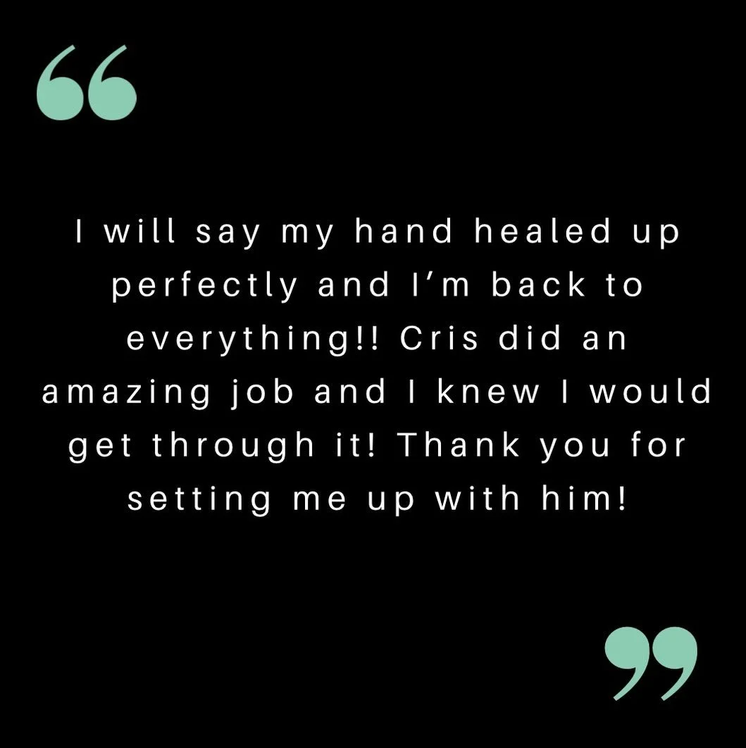 Tore your TFCC chasing a snatch? We got you! Cris is working towards his hand specialist certification and we can see why!