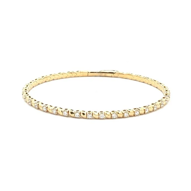 Flexible Diamond Bracelet Yellow Gold