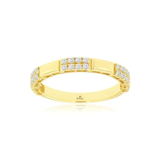 14k Yellow Gold Diamond Ring