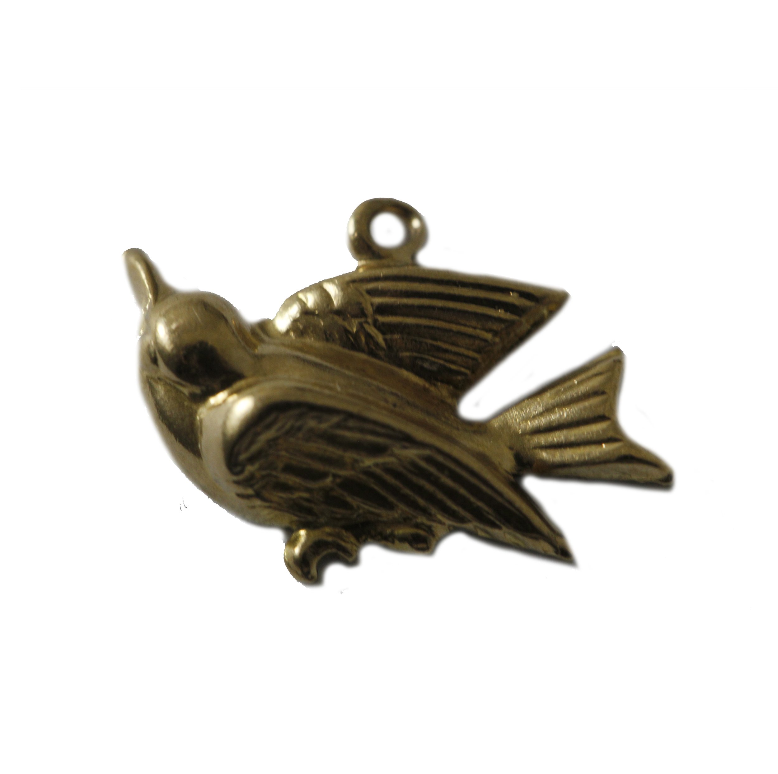 Estate Bird Charm 14K Yellow Gold