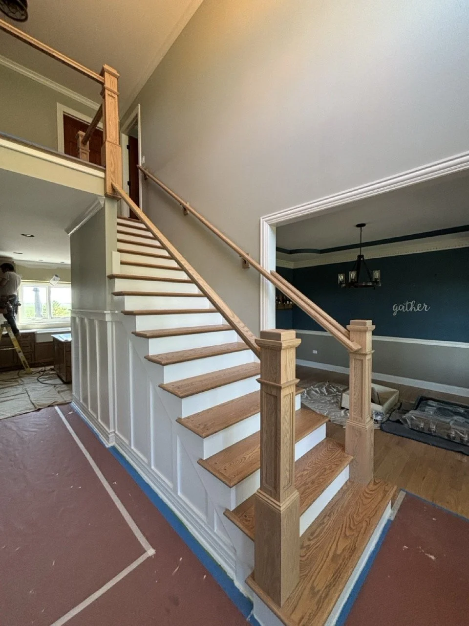 Maple Park Staircase Refinishing