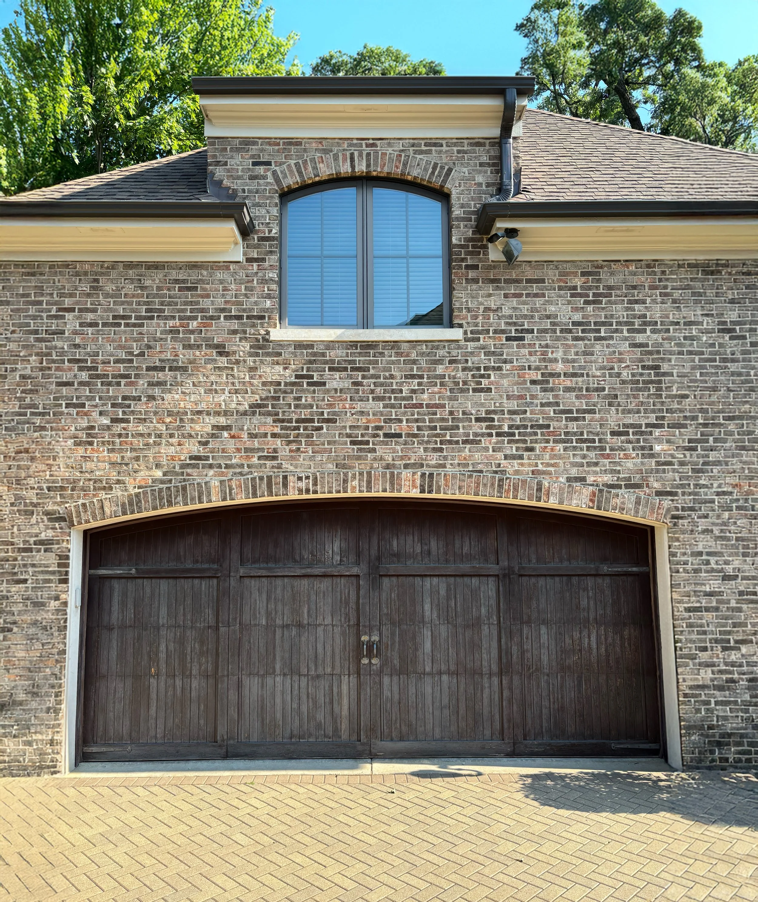 Western Springs Garage Door Staining Before