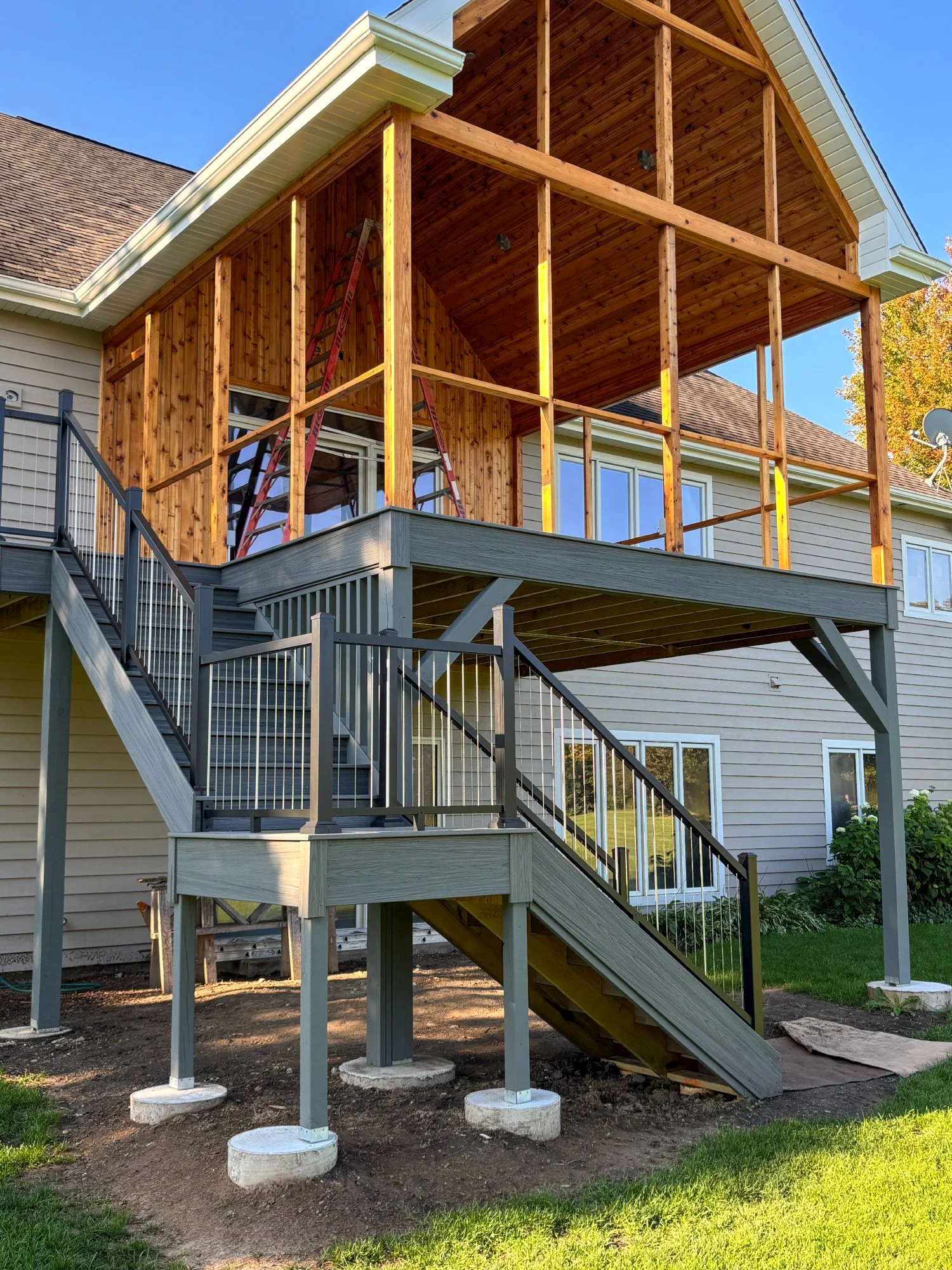 Gallagher Painting & Decor | Exterior Patio Addition | Staining & Finishing