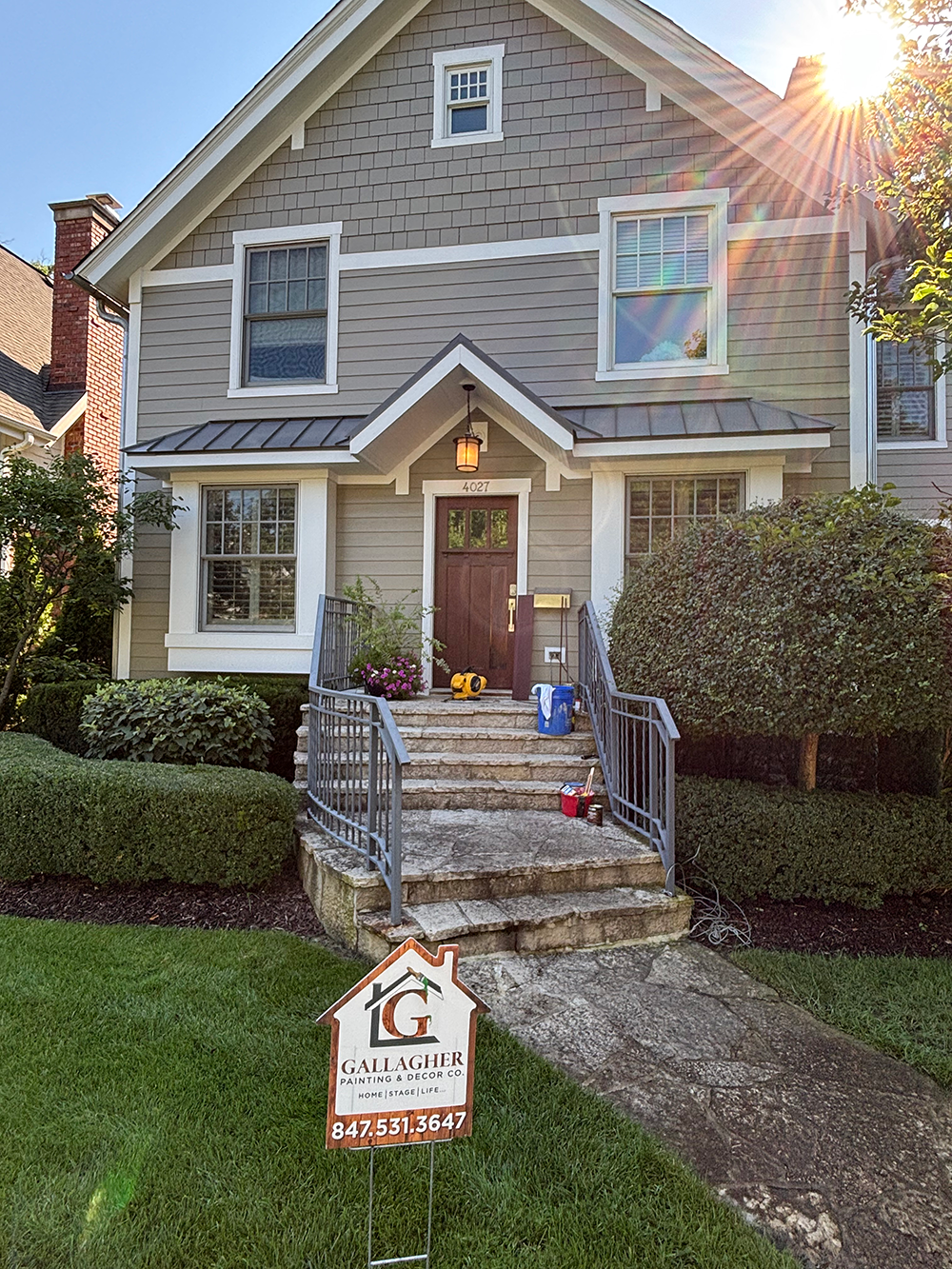 Western Springs Exterior Repainting & Door Staining