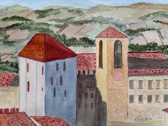 "Todi, Umbria", 10" x 14", Watercolor
Framed, $300.00