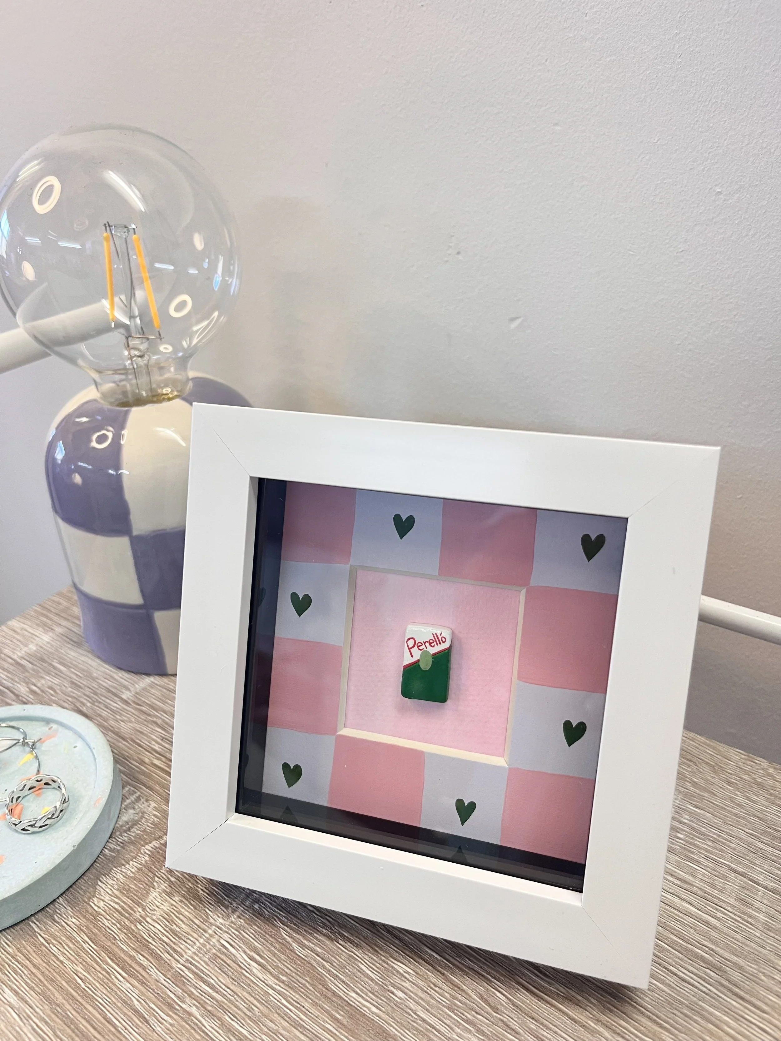 Perello olives framed charm