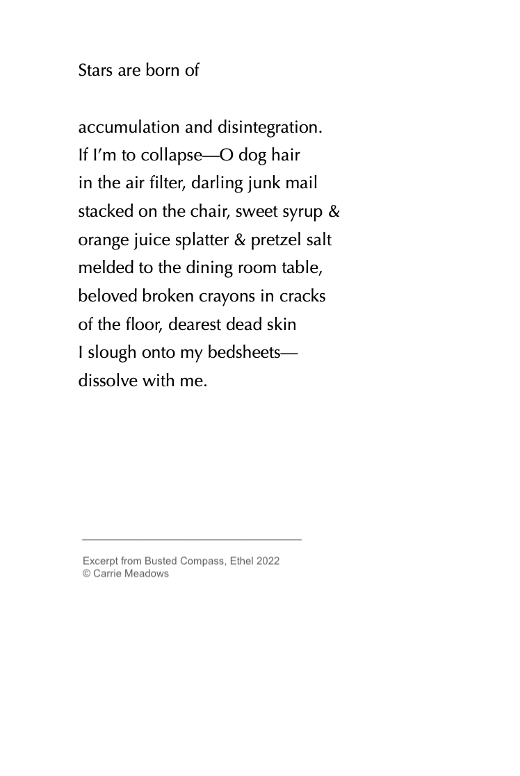 Stars are born of - Poem by Carrie Meadows